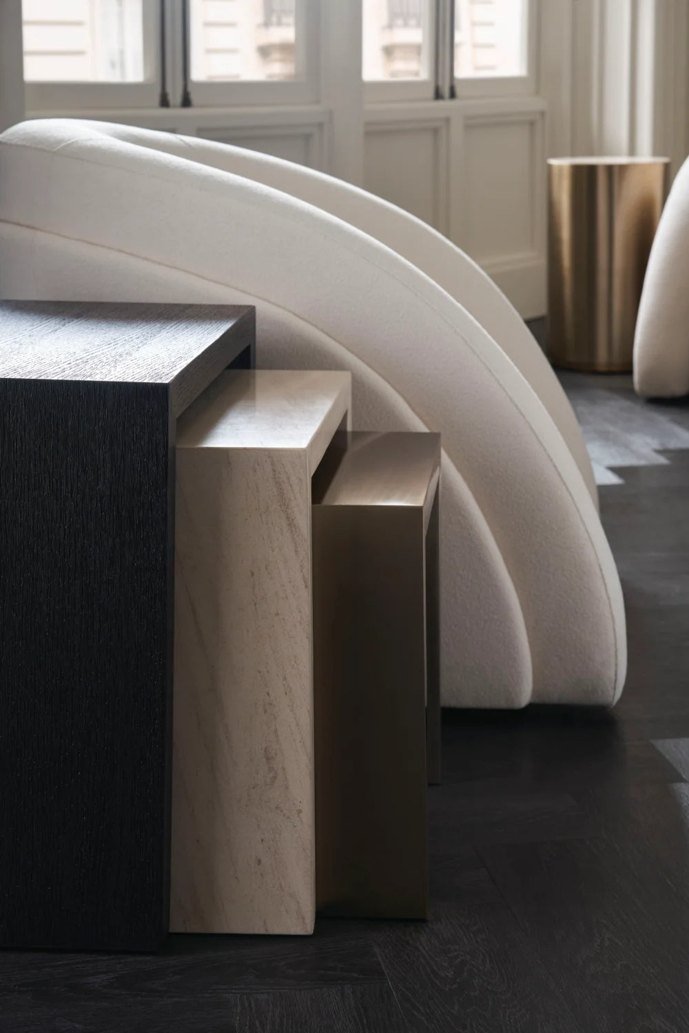Luxury Nesting Coffee Table Modern Italian Style for Villa