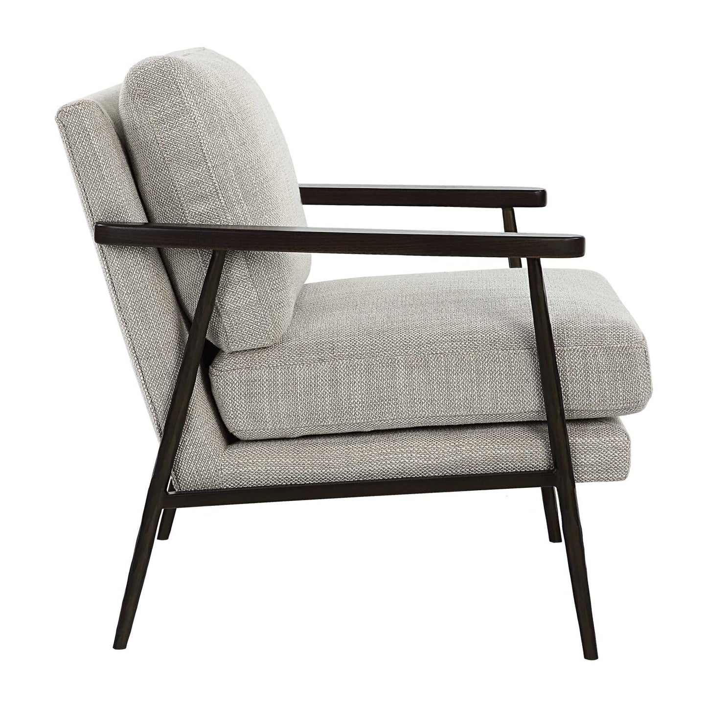 Luxury Neutral Fabric Accent Chair Modern Italian Style for Villa
