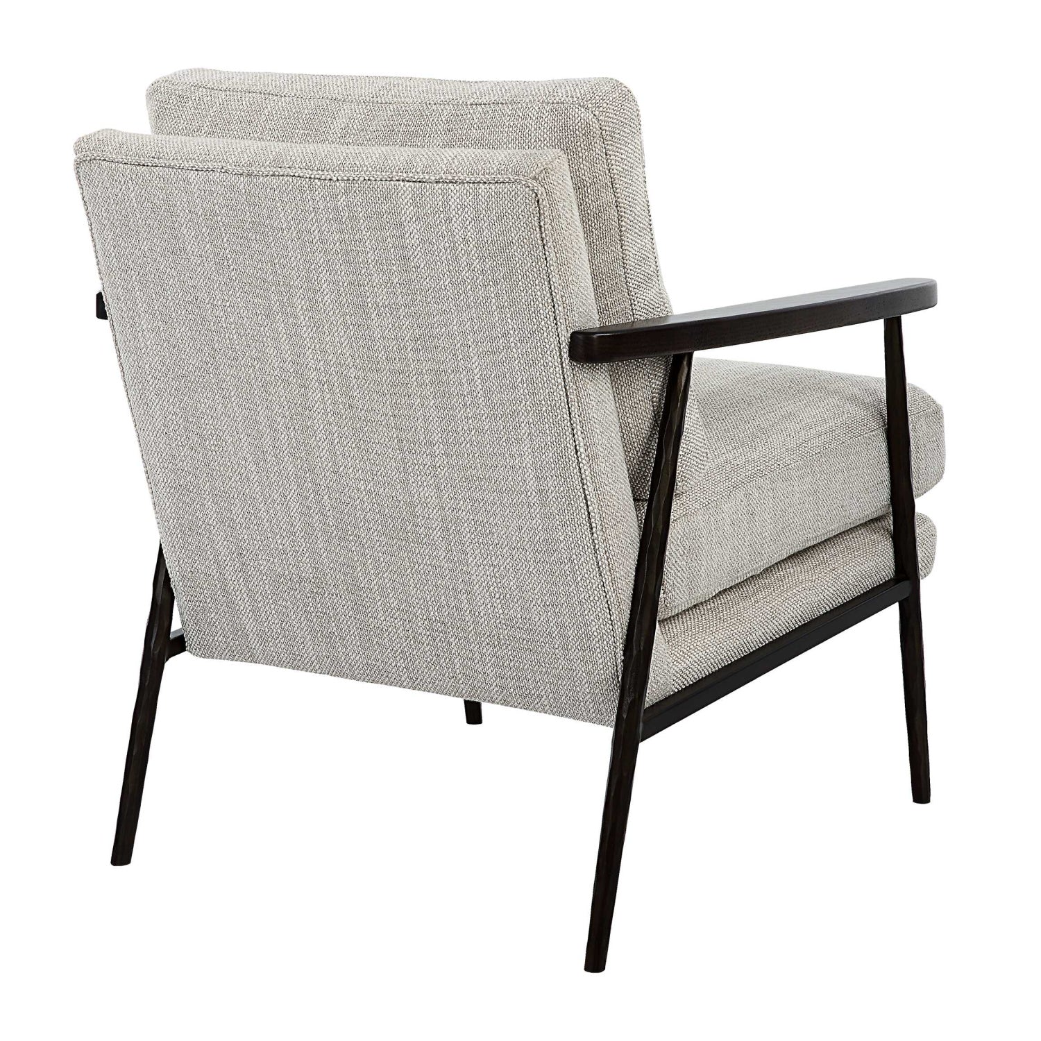 Luxury Neutral Fabric Accent Chair Modern Italian Style for Villa