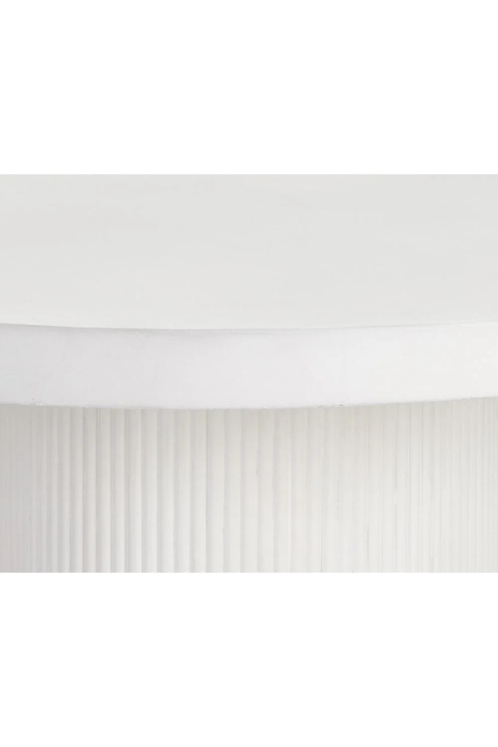 Luxury Nicolette White Concrete Round Dining Table Modern Italian Style for Villa