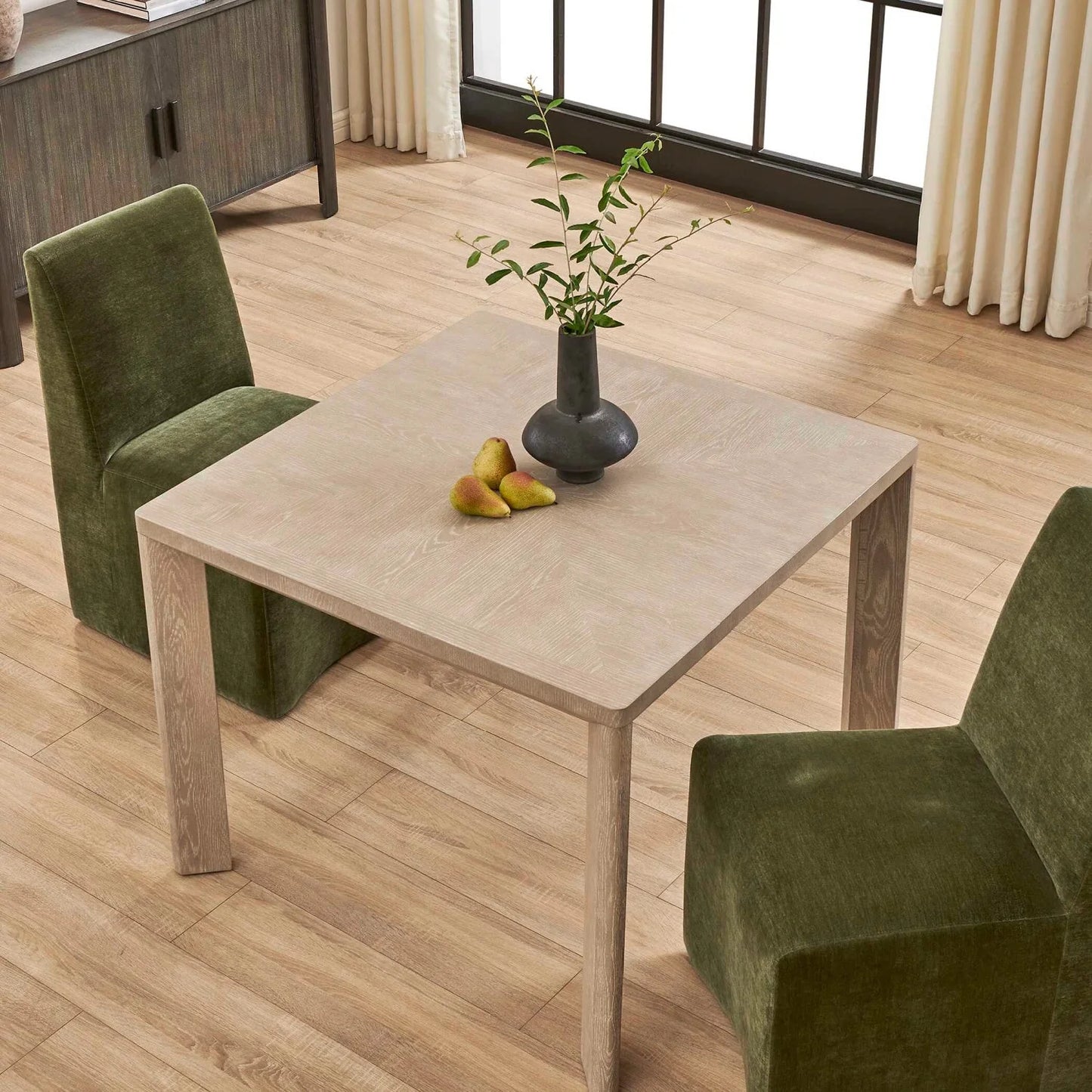 Luxury Noval White Oak Dining Table Modern Italian Style for Villa