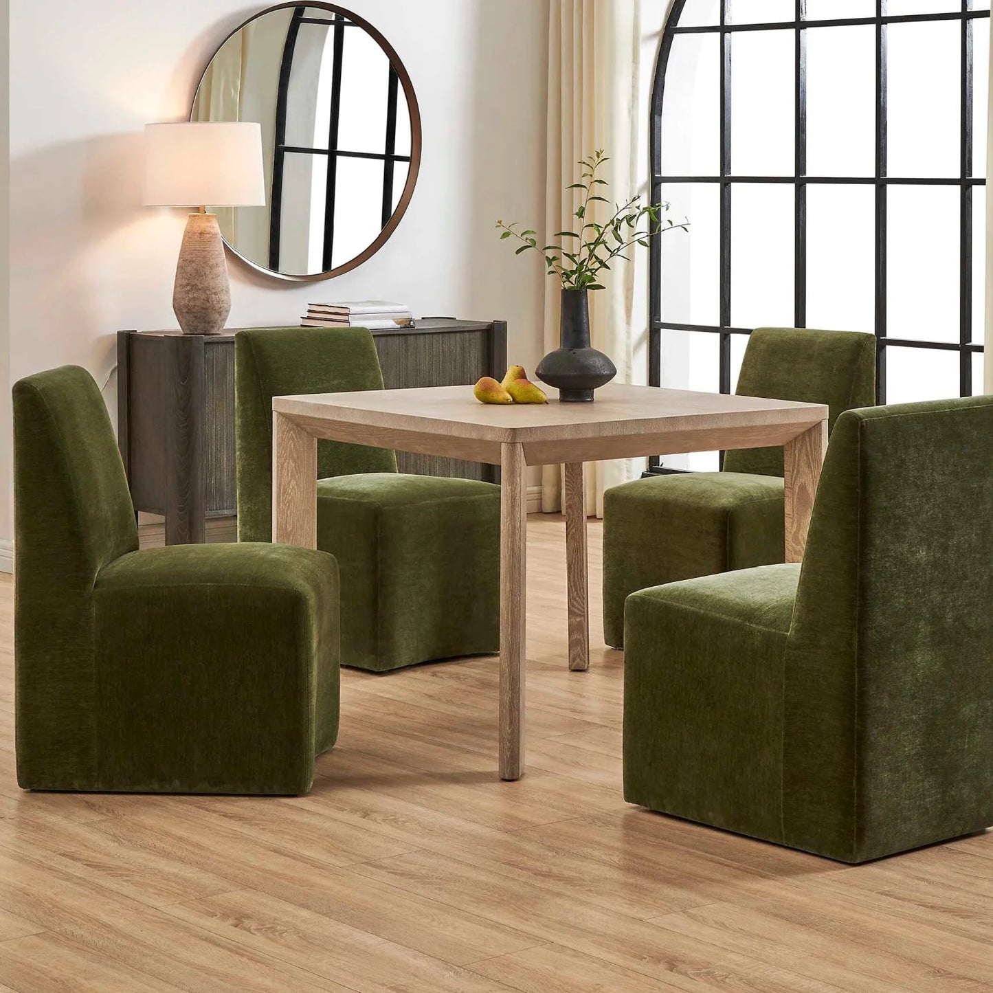 Luxury Noval White Oak Dining Table Modern Italian Style for Villa