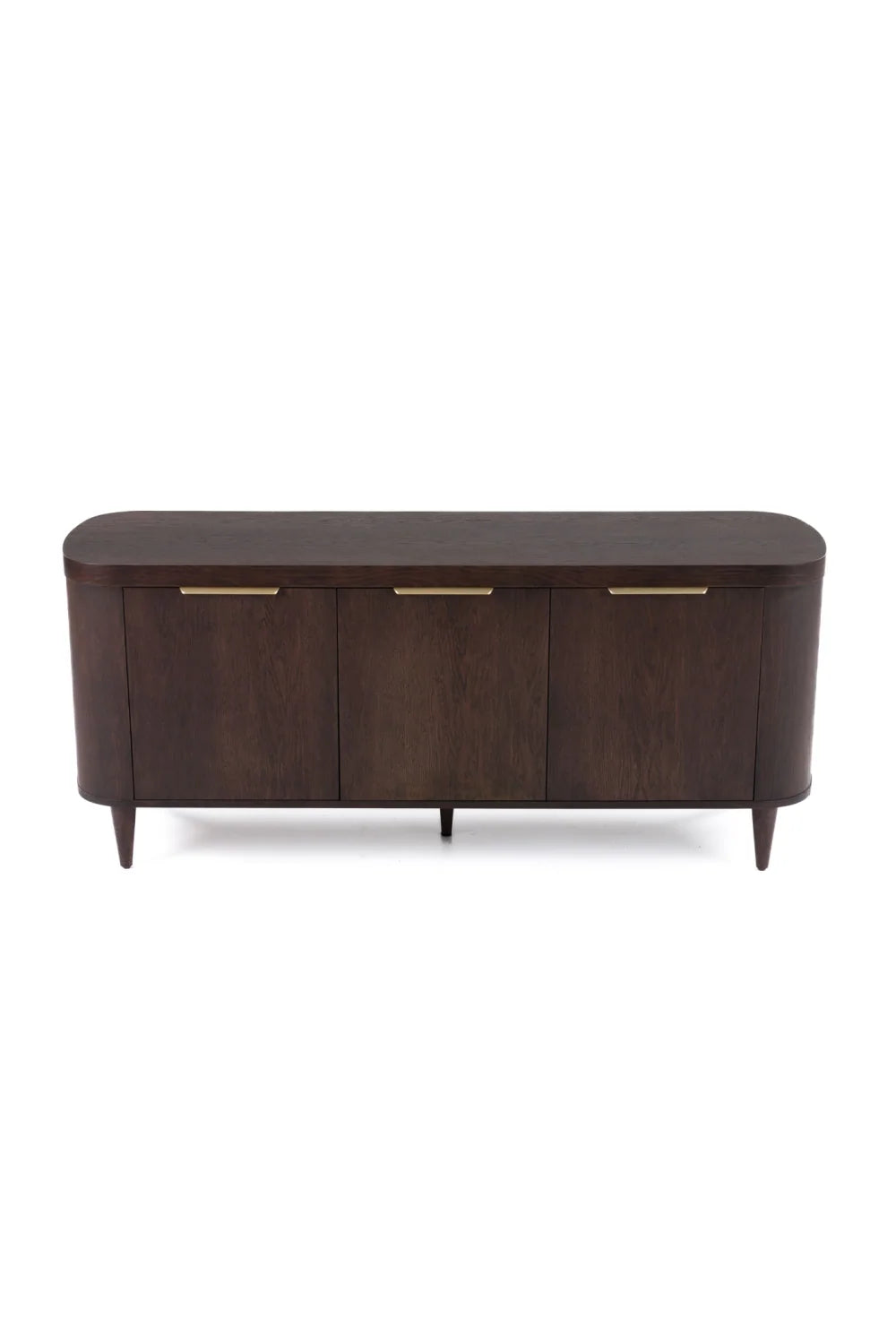 Luxury Oak 3-Door Sideboard European Style for Villa