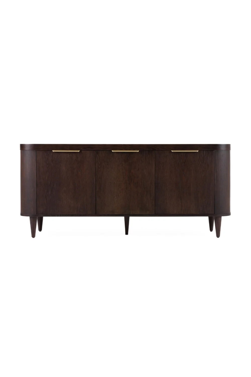 Luxury Oak 3-Door Sideboard European Style for Villa