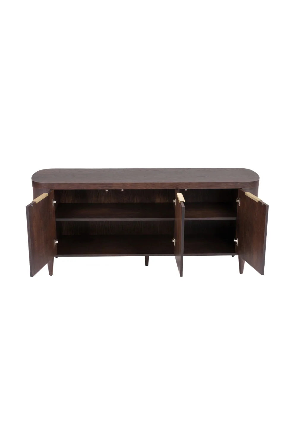Luxury Oak 3-Door Sideboard European Style for Villa
