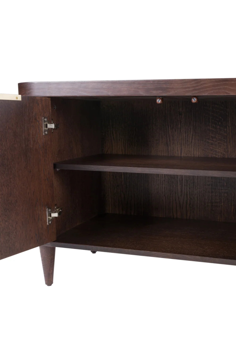 Luxury Oak 3-Door Sideboard European Style for Villa