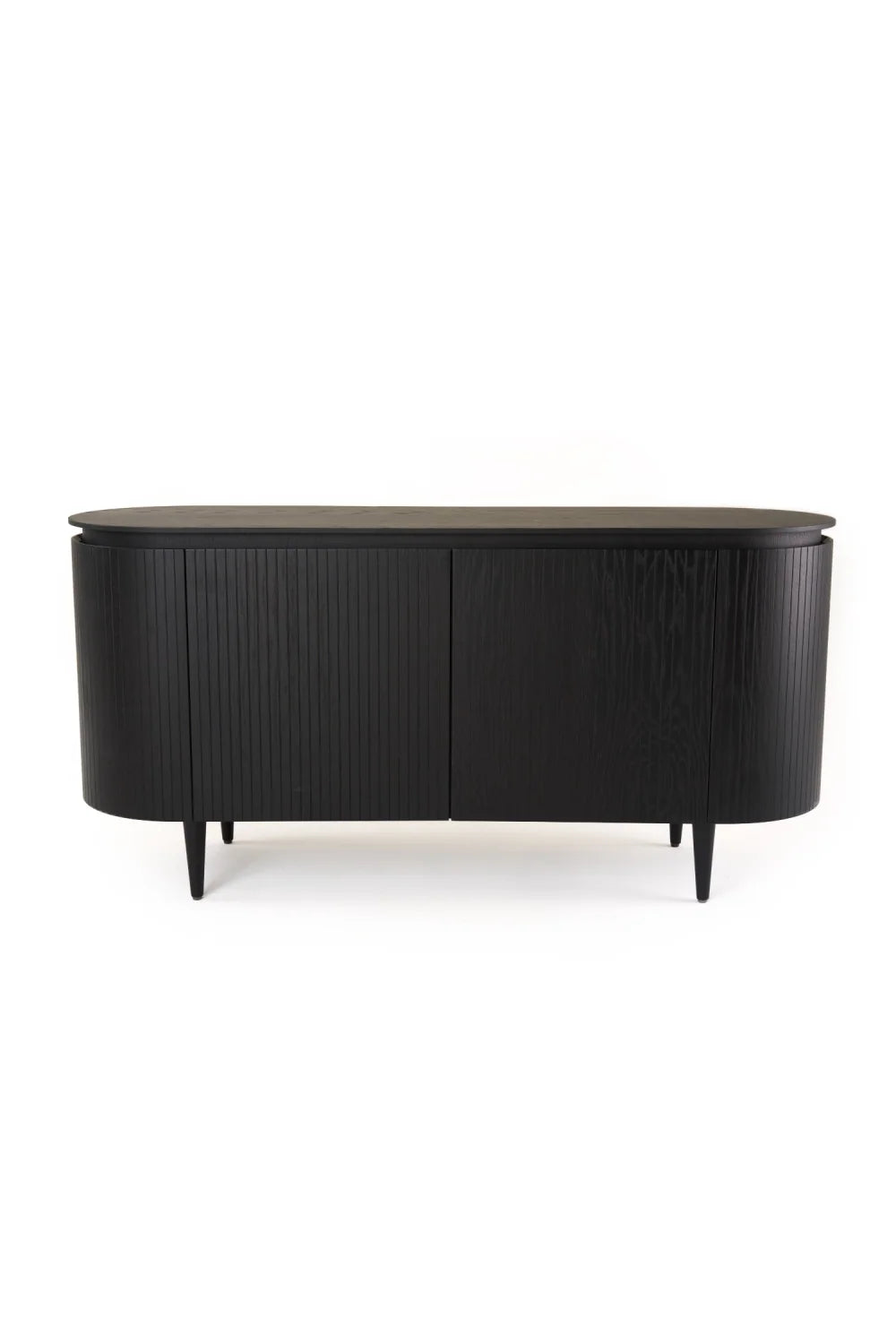 Luxury Oak 4-Door Sideboard European Style for Villa
