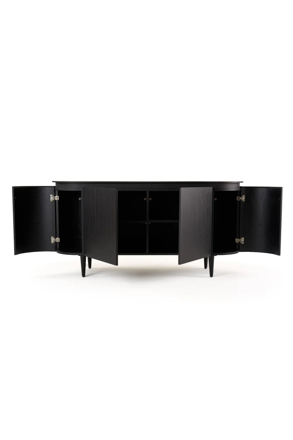 Luxury Oak 4-Door Sideboard European Style for Villa