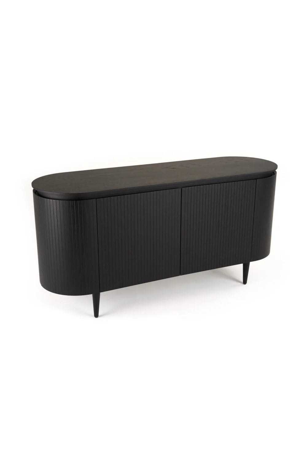 Luxury Oak 4-Door Sideboard European Style for Villa