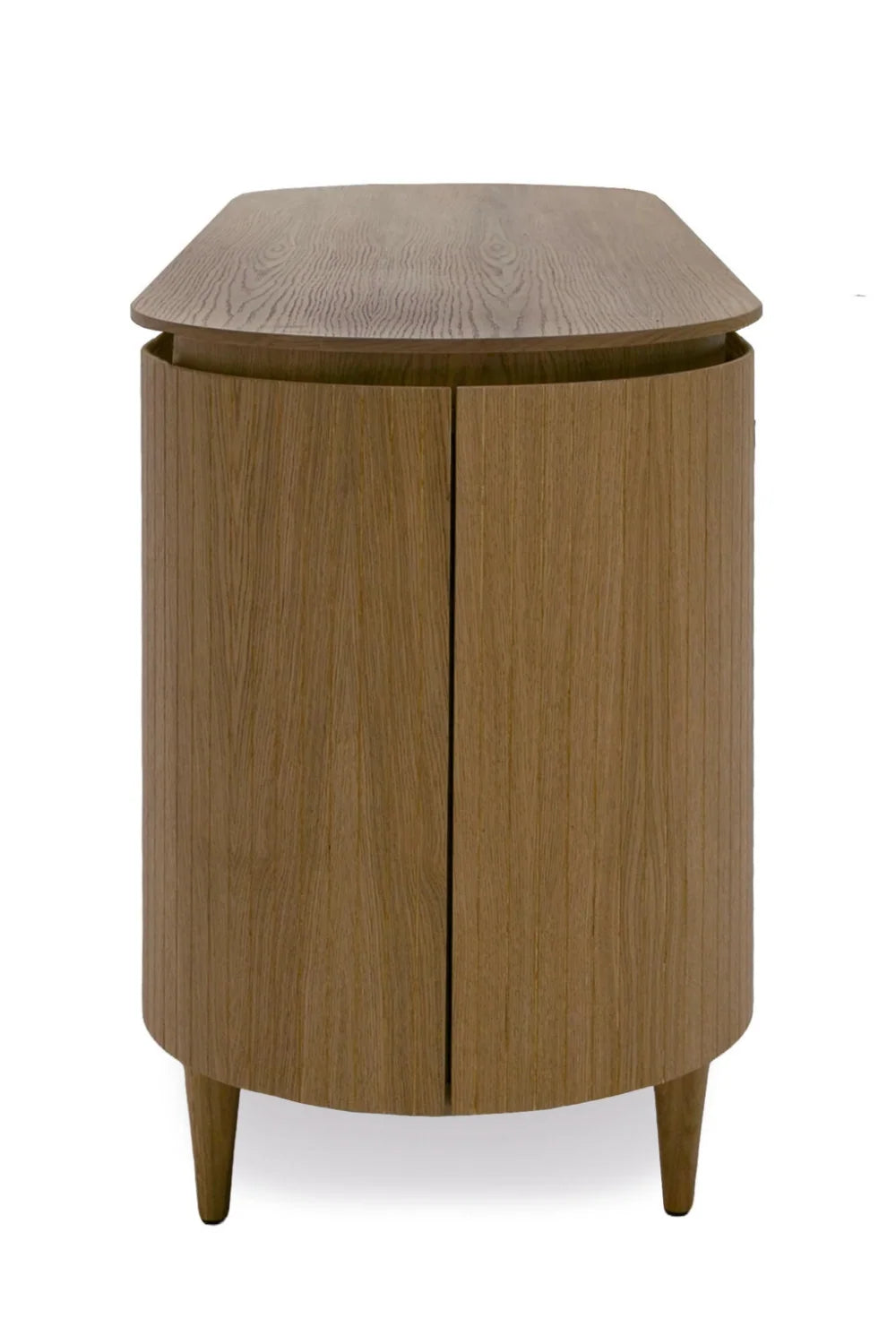 Luxury Oak 4-Door Sideboard European Style for Villa