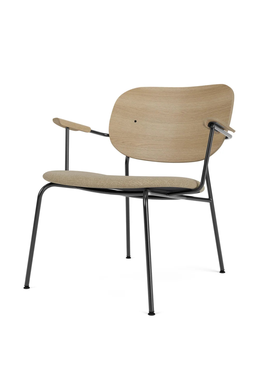 Luxury Oak Back Lounge Chair Modern Italian Style for Villa