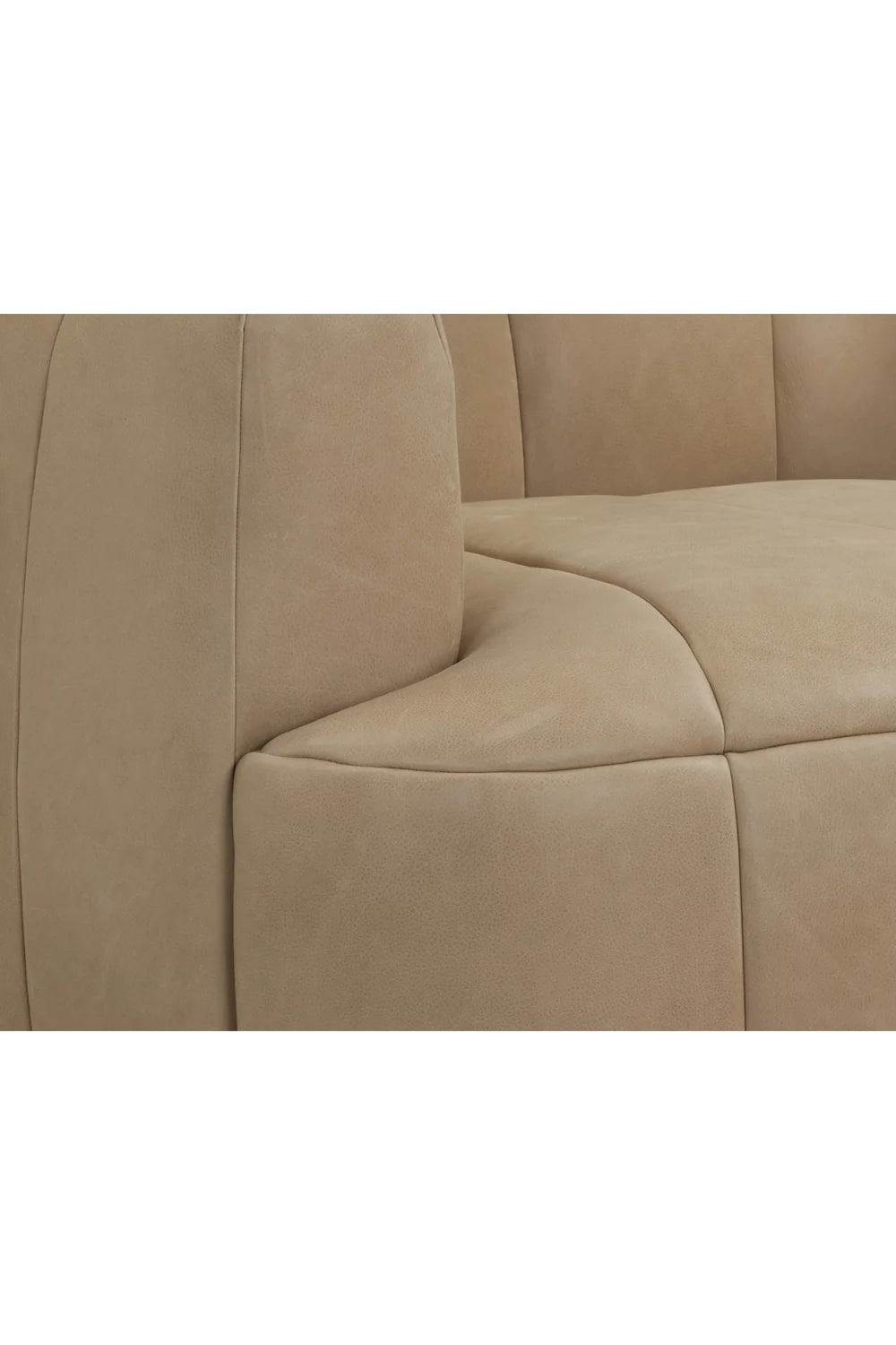 Luxury Oak Base Barrel Swivel Armchair Modern Italian Style for Villa