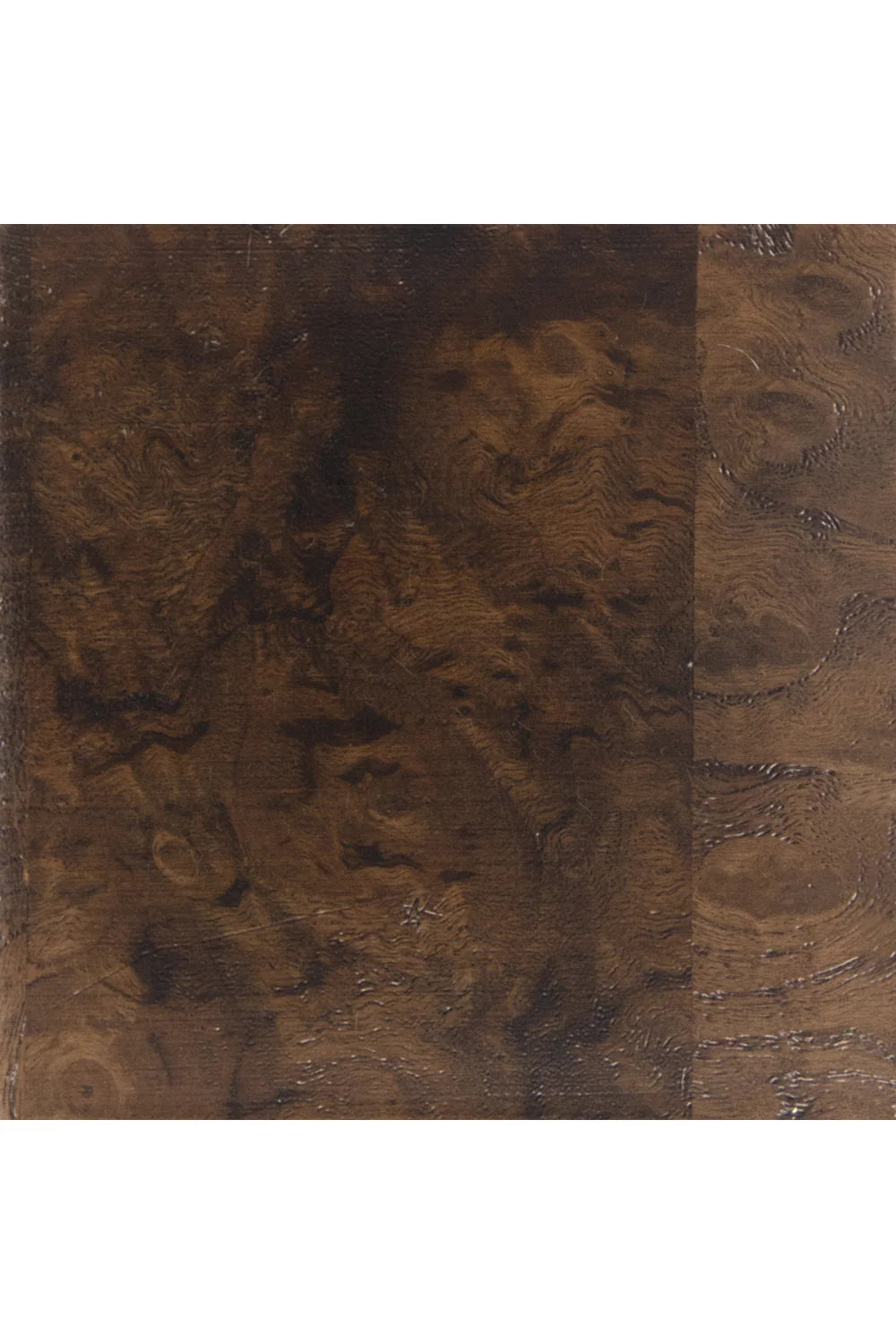 Luxury Oak Burl Round Coffee Table Modern Italian Style for Villa