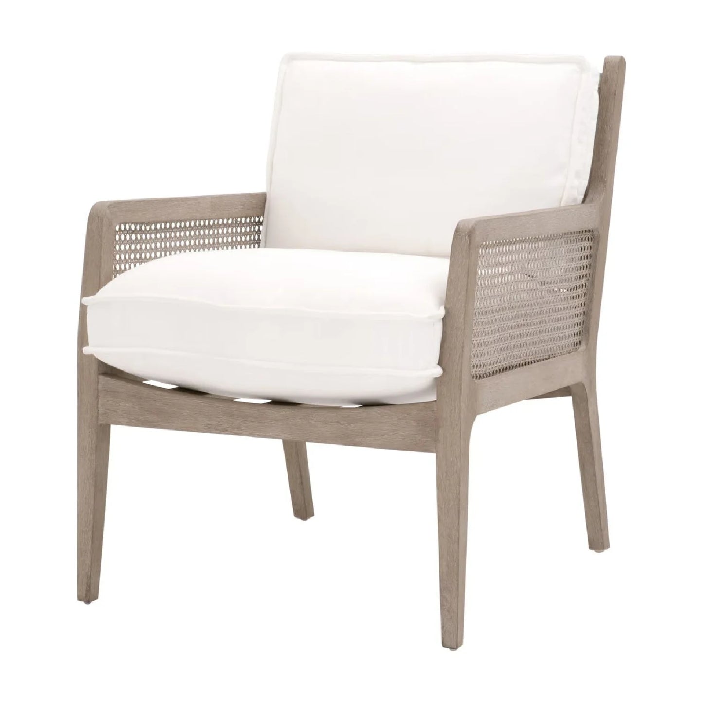 Luxury Oak Canework Lounge Chair Modern Italian Style for Villa