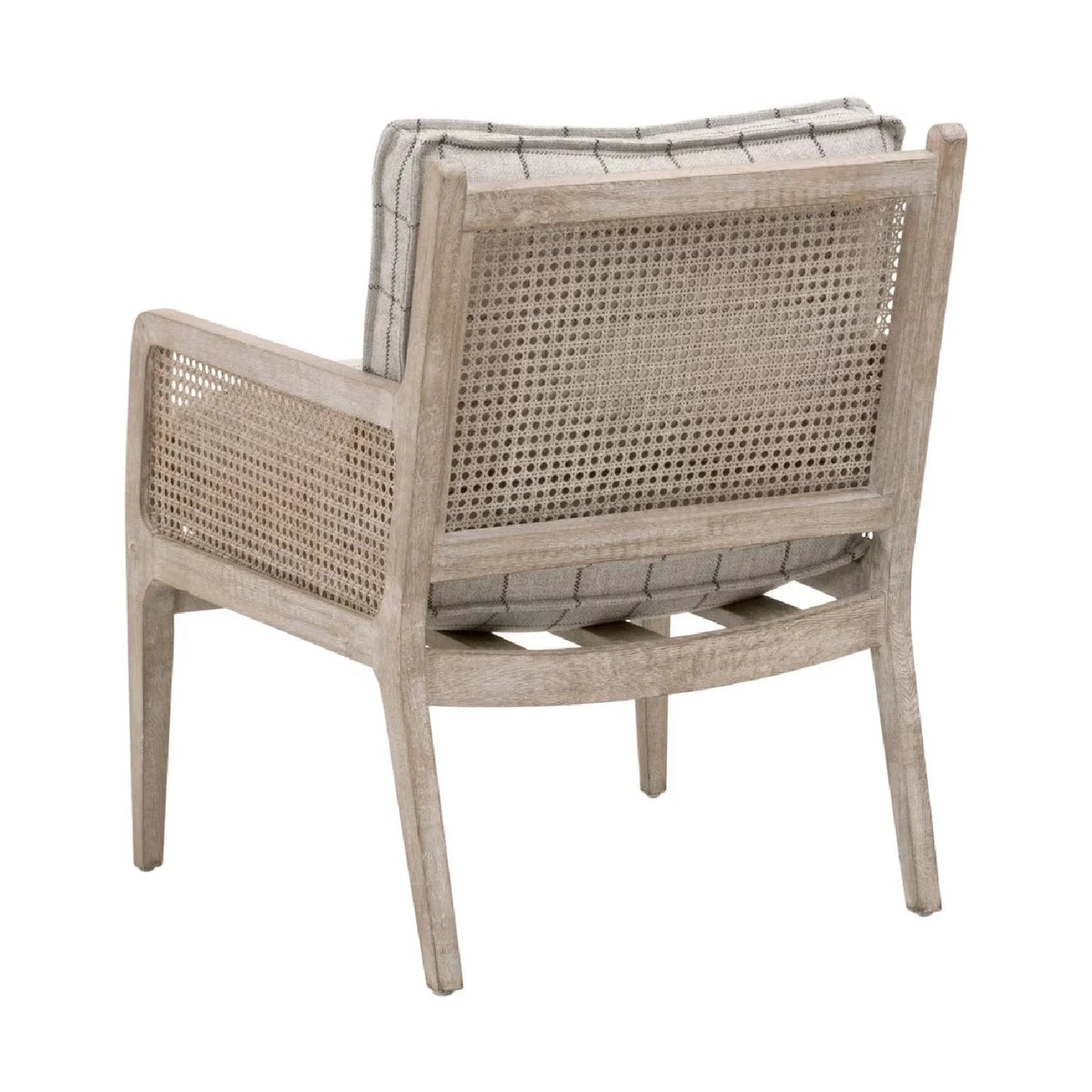Luxury Oak Canework Lounge Chair Modern Italian Style for Villa
