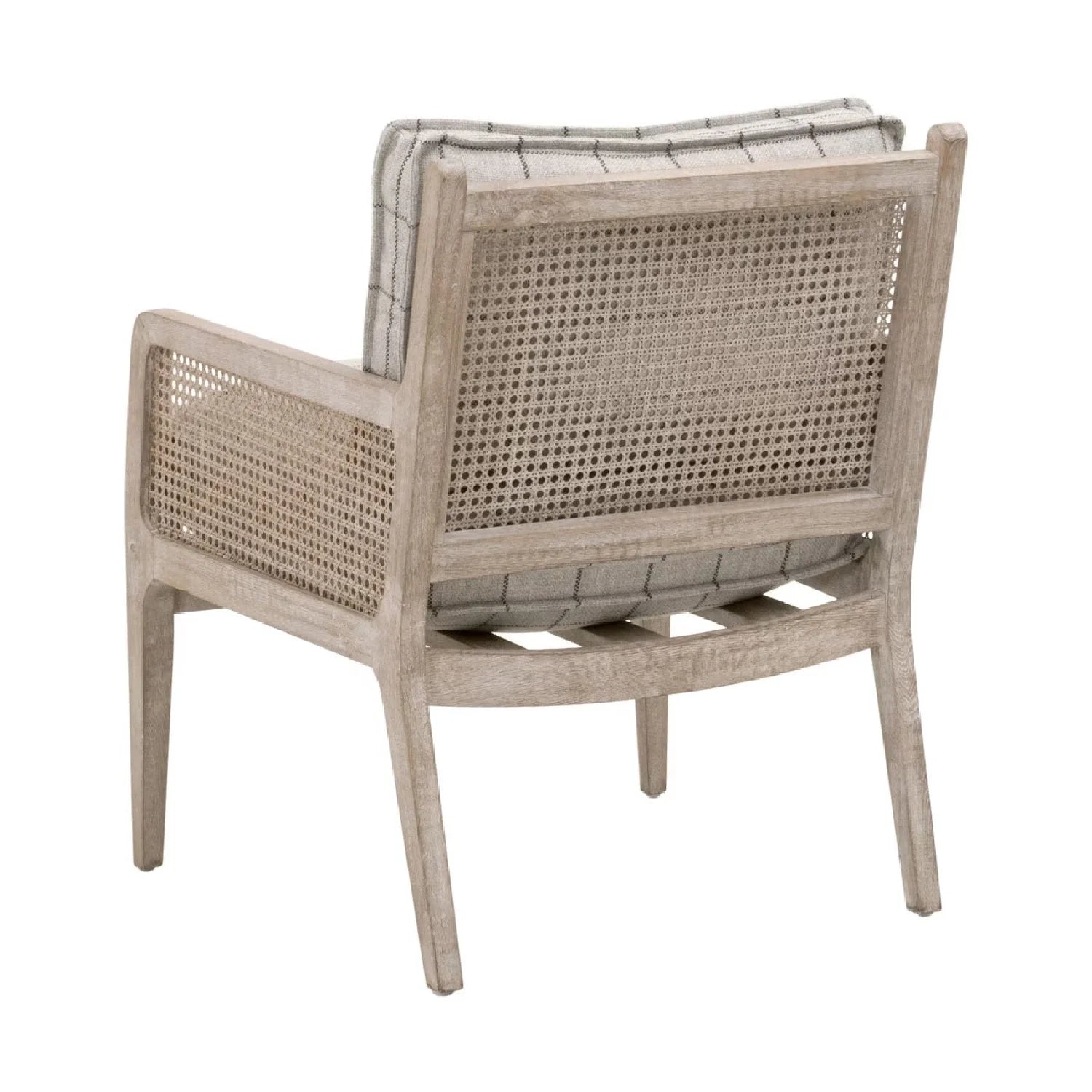 Luxury Oak Canework Lounge Chair Modern Italian Style for Villa