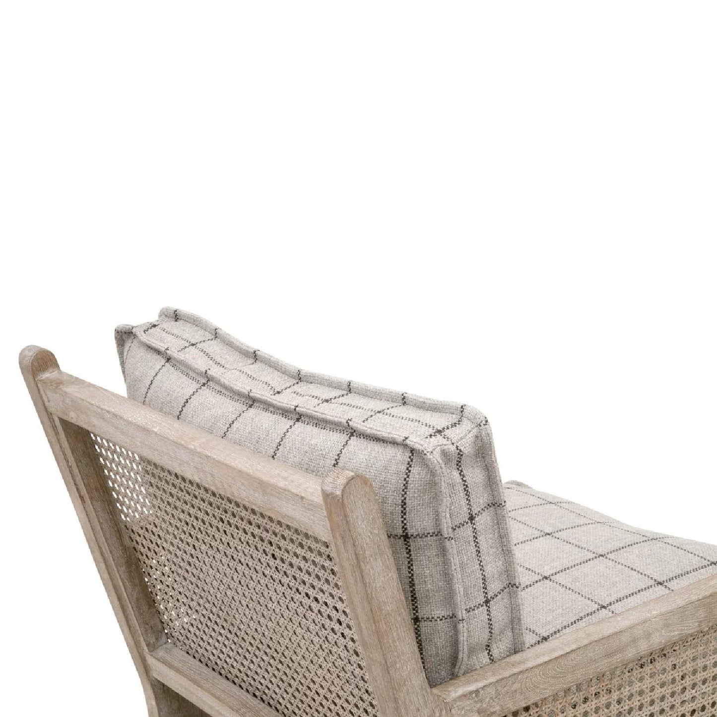 Luxury Oak Canework Lounge Chair Modern Italian Style for Villa