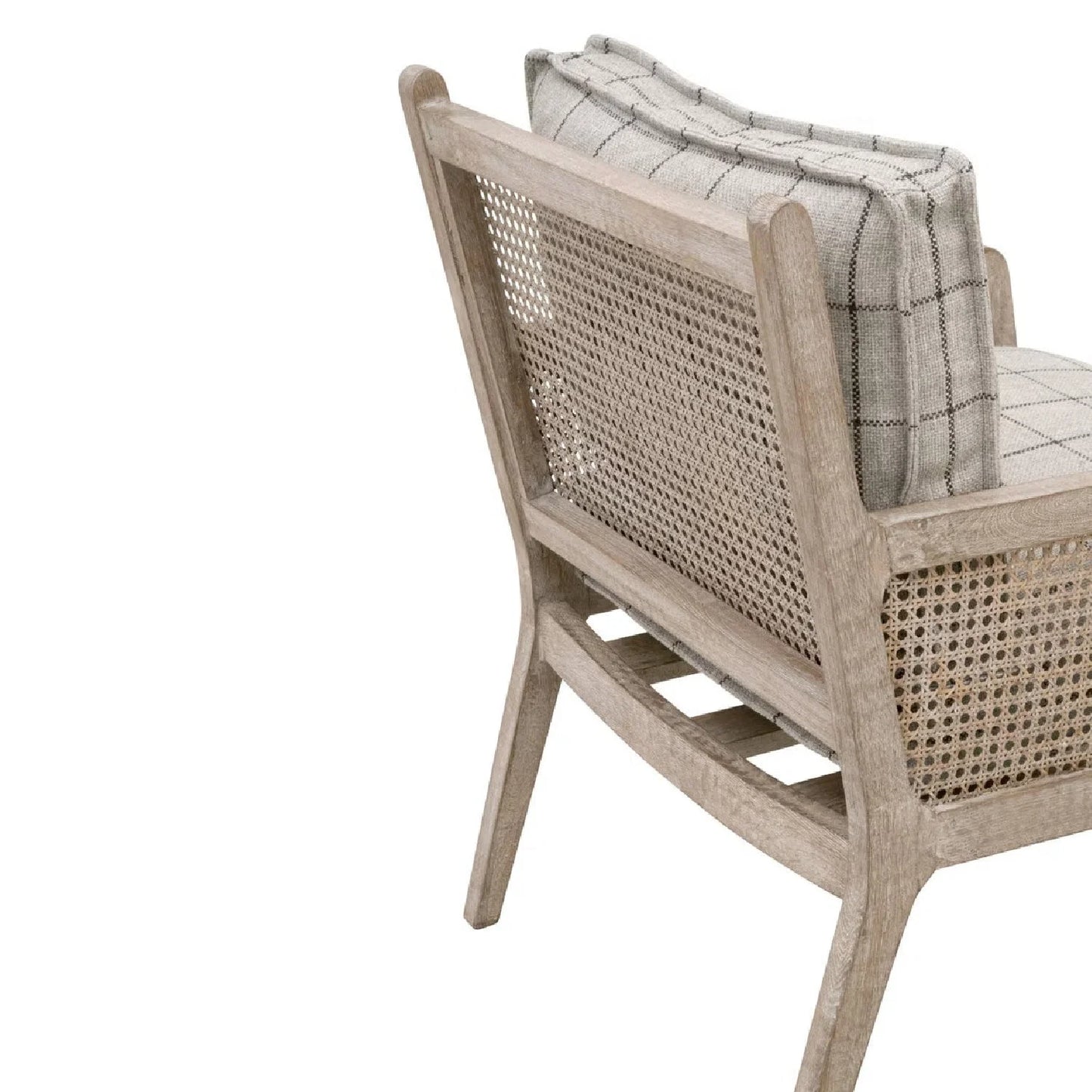 Luxury Oak Canework Lounge Chair Modern Italian Style for Villa