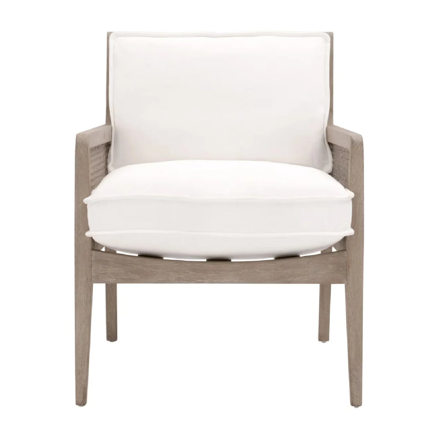 Luxury Oak Canework Lounge Chair Modern Italian Style for Villa