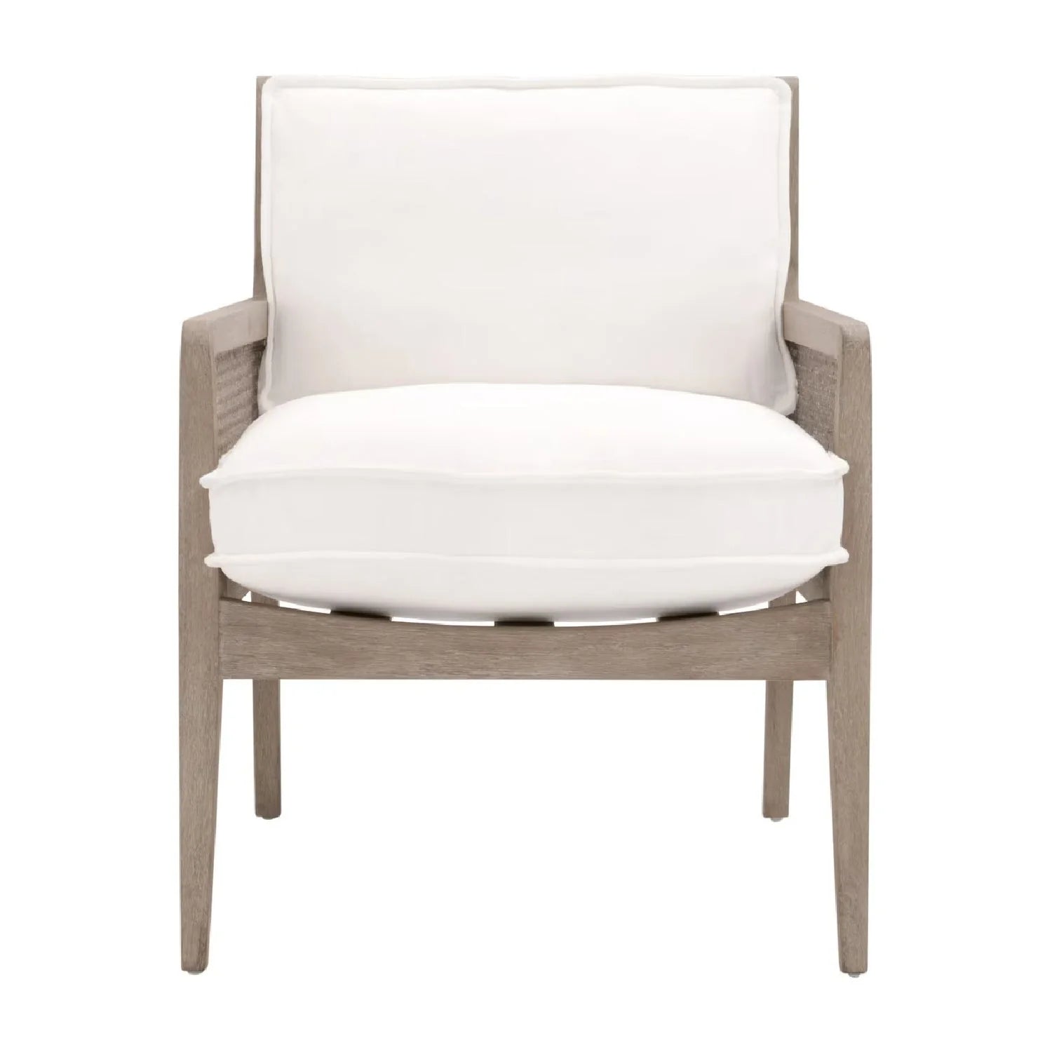 Luxury Oak Canework Lounge Chair Modern Italian Style for Villa