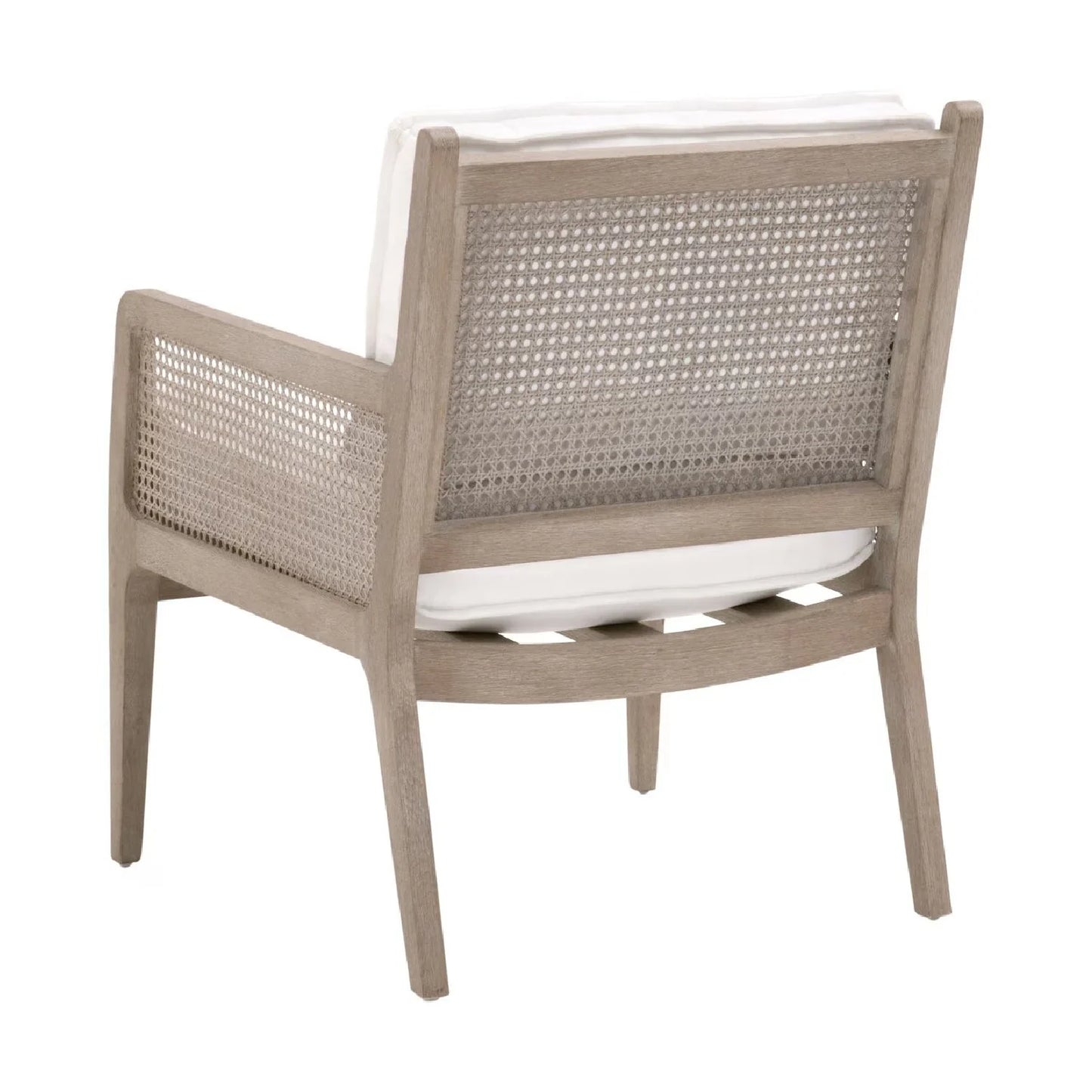 Luxury Oak Canework Lounge Chair Modern Italian Style for Villa