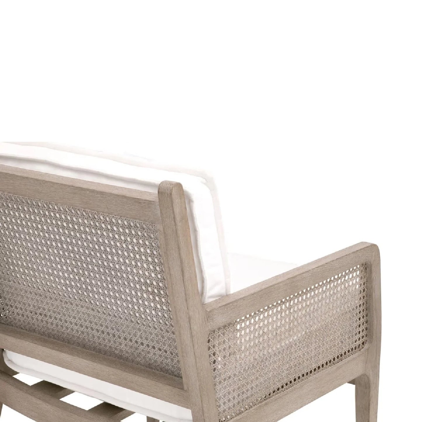 Luxury Oak Canework Lounge Chair Modern Italian Style for Villa
