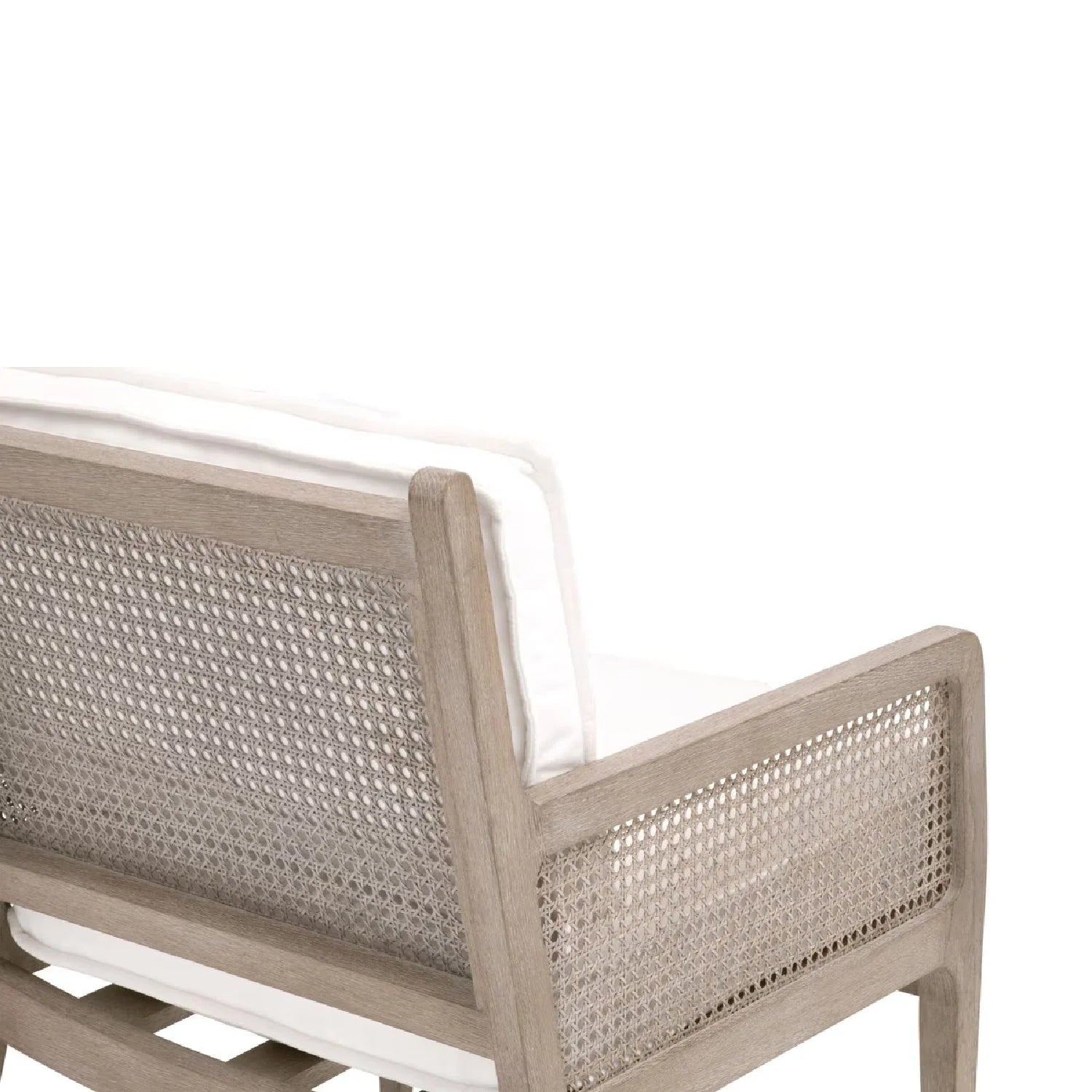 Luxury Oak Canework Lounge Chair Modern Italian Style for Villa