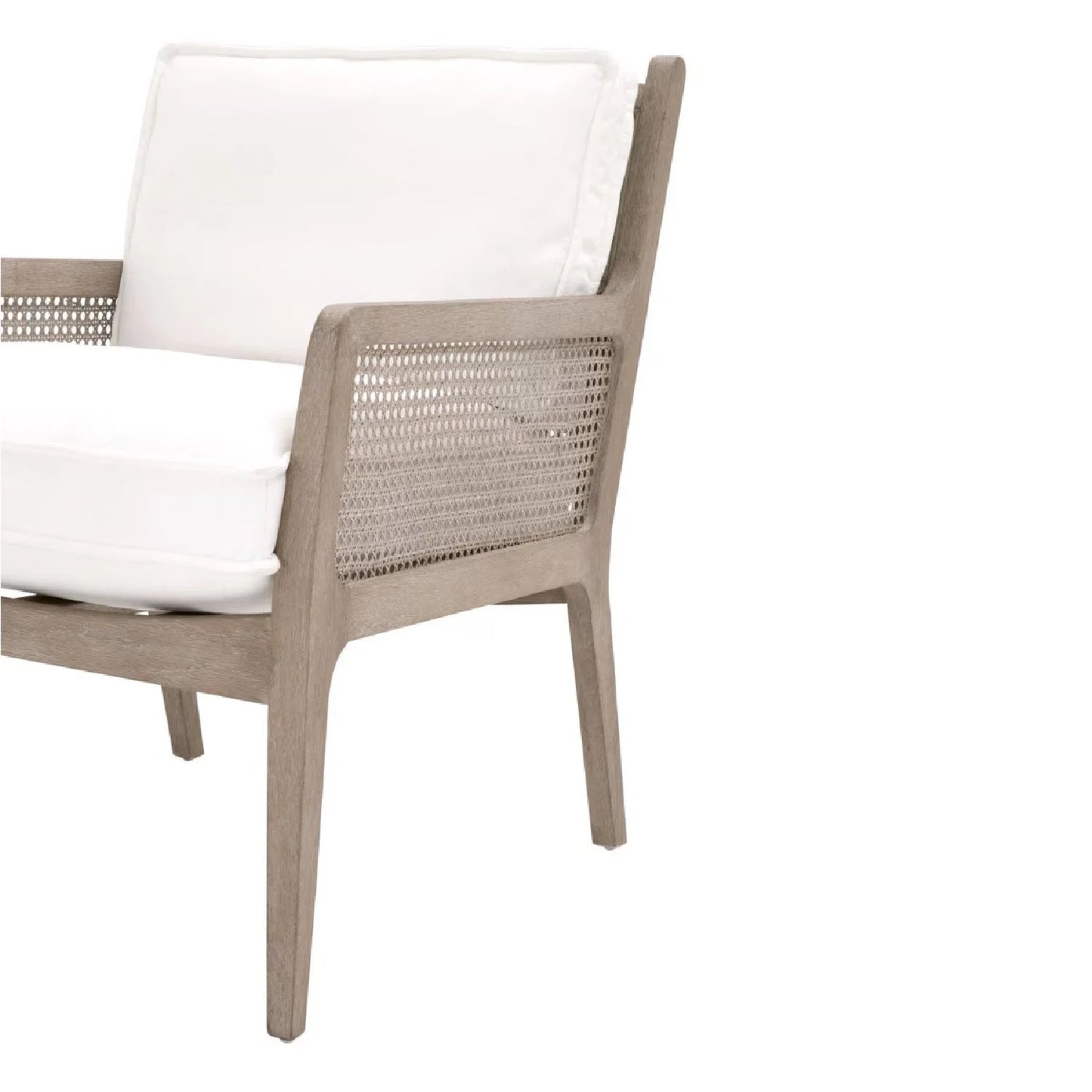 Luxury Oak Canework Lounge Chair Modern Italian Style for Villa