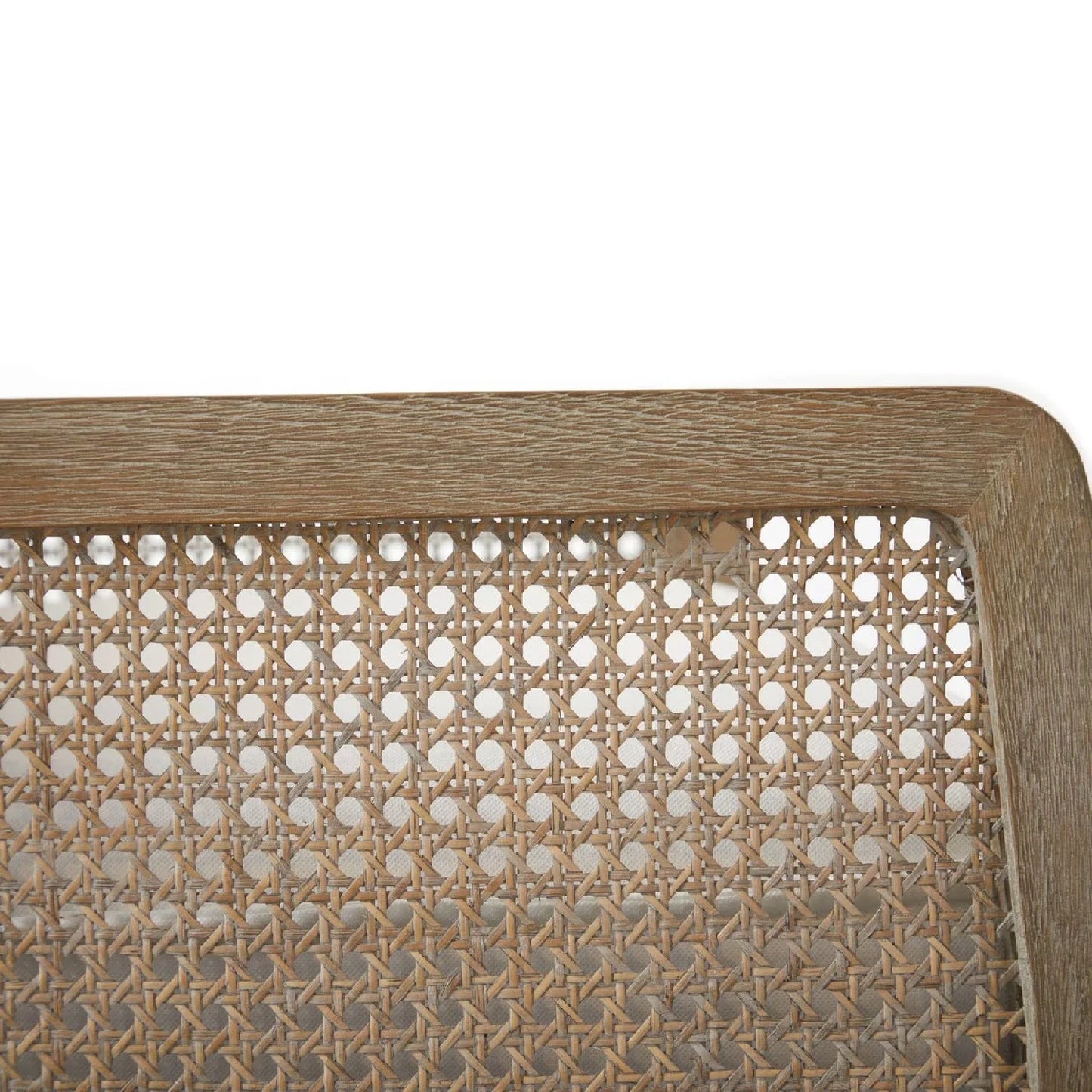 Luxury Oak Canework Lounge Chair Modern Italian Style for Villa