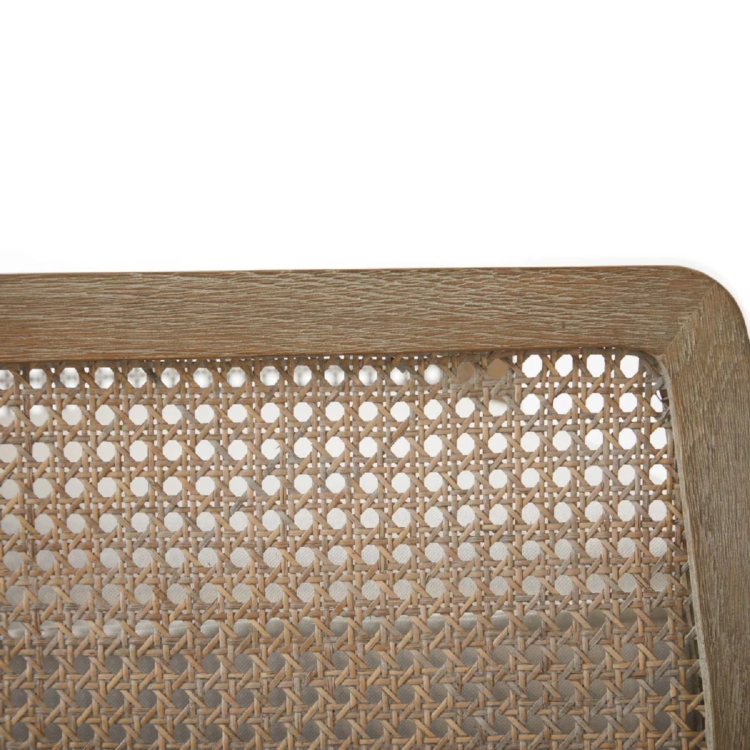 Luxury Oak Canework Lounge Chair Modern Italian Style for Villa
