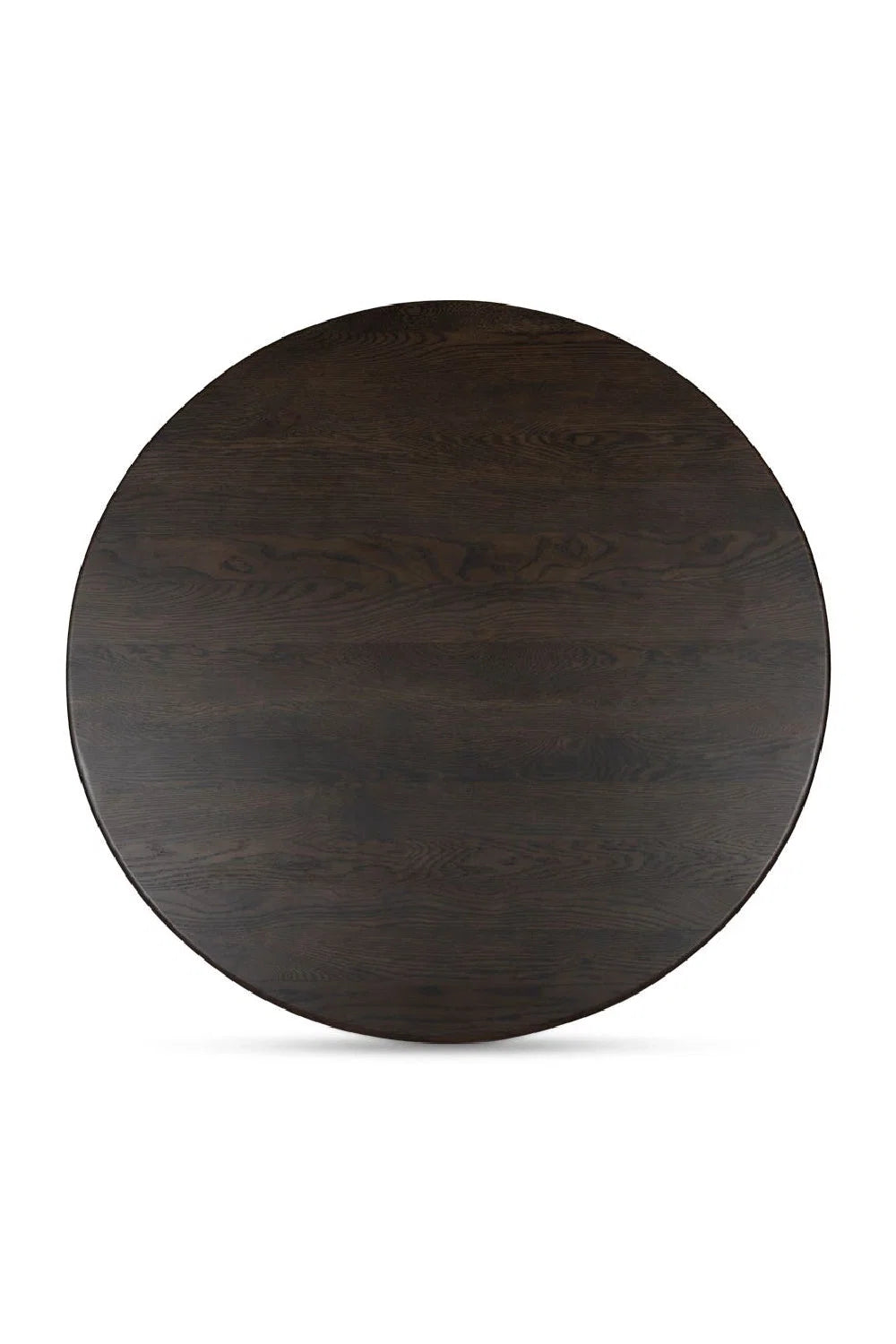 Luxury Oak Fluted Round Coffee Table Modern Italian Style for Villa