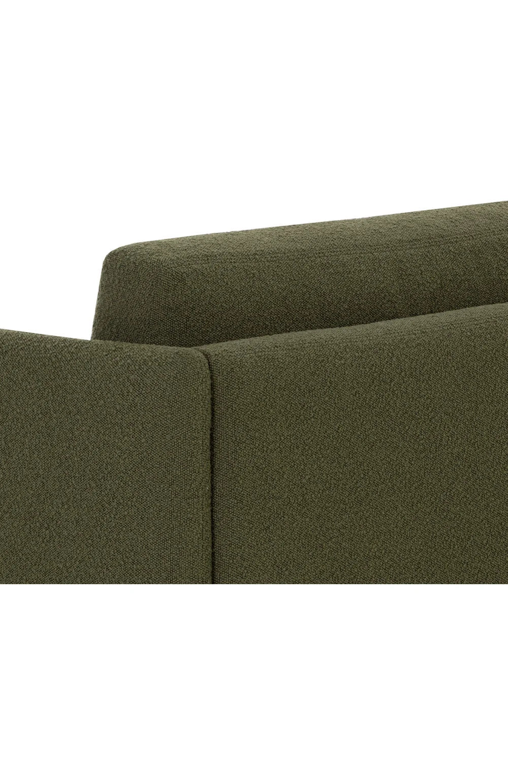 Luxury Oak Frame Boucle Sofa Modern Italian Style for Villa