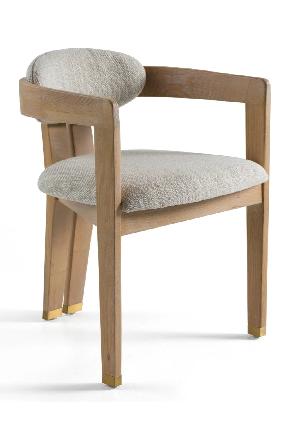 Luxury Oak-Framed Modern Dining Chair European Style for Villa