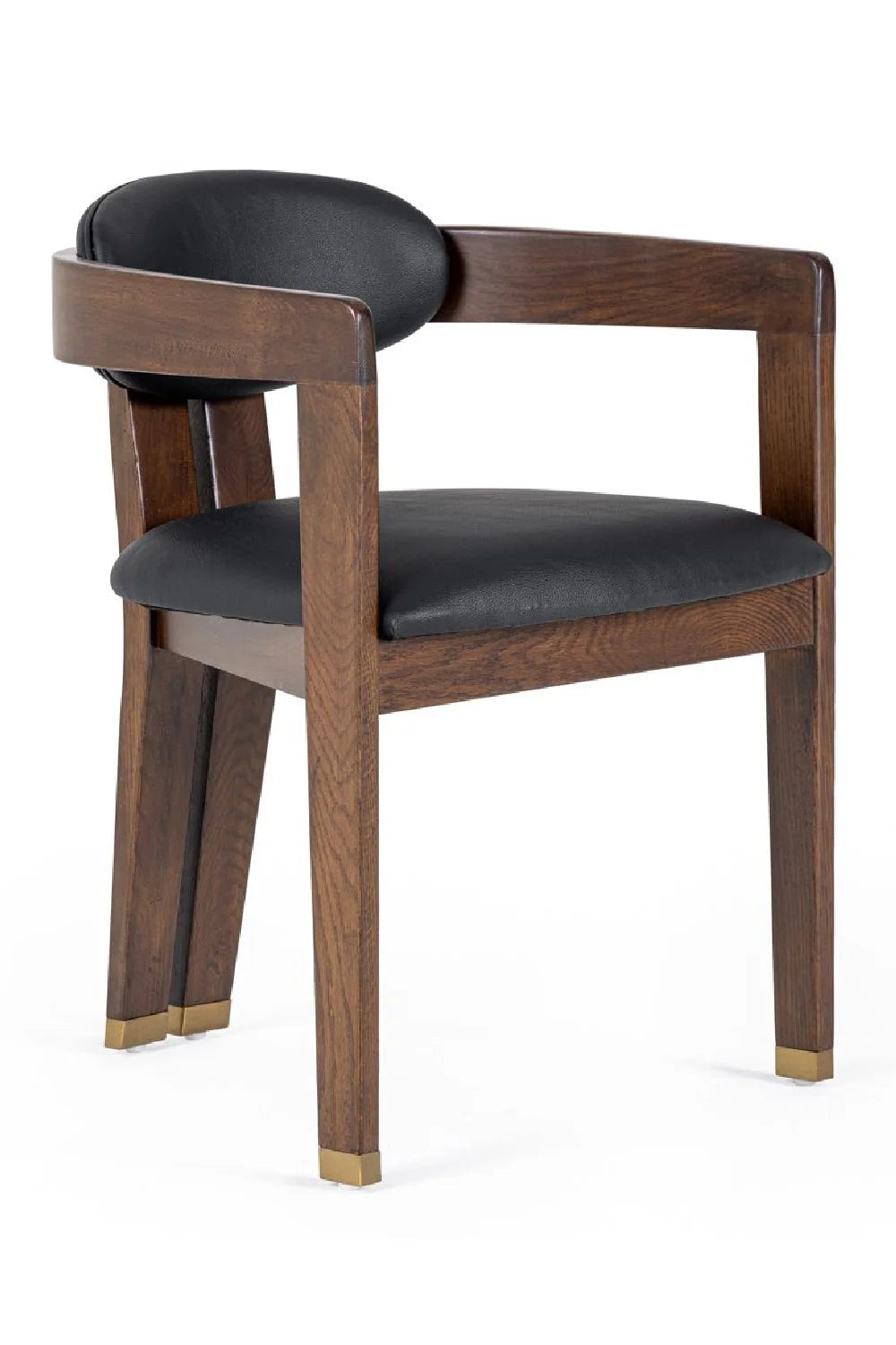 Luxury Oak-Framed Modern Dining Chair European Style for Villa