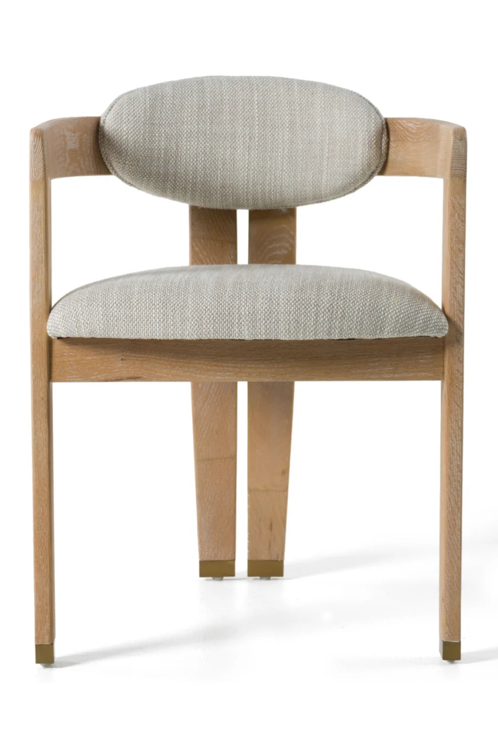 Luxury Oak-Framed Modern Dining Chair European Style for Villa