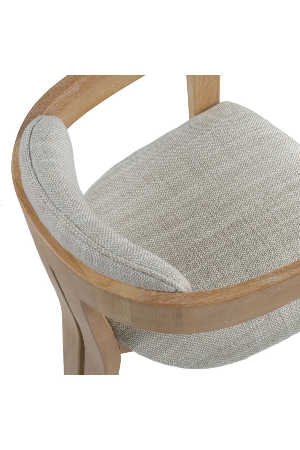 Luxury Oak-Framed Modern Dining Chair European Style for Villa