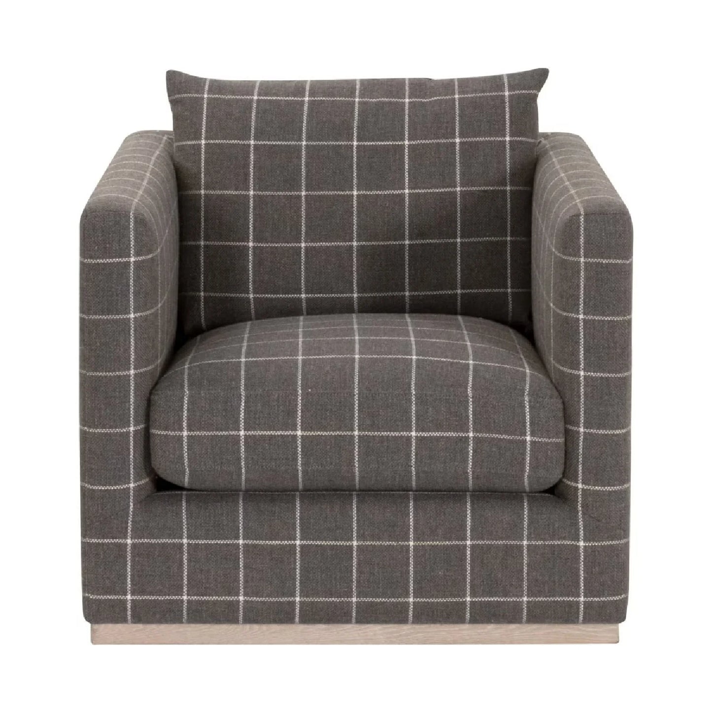 Luxury Oak Framed Swivel Club Chair European Style for Villa
