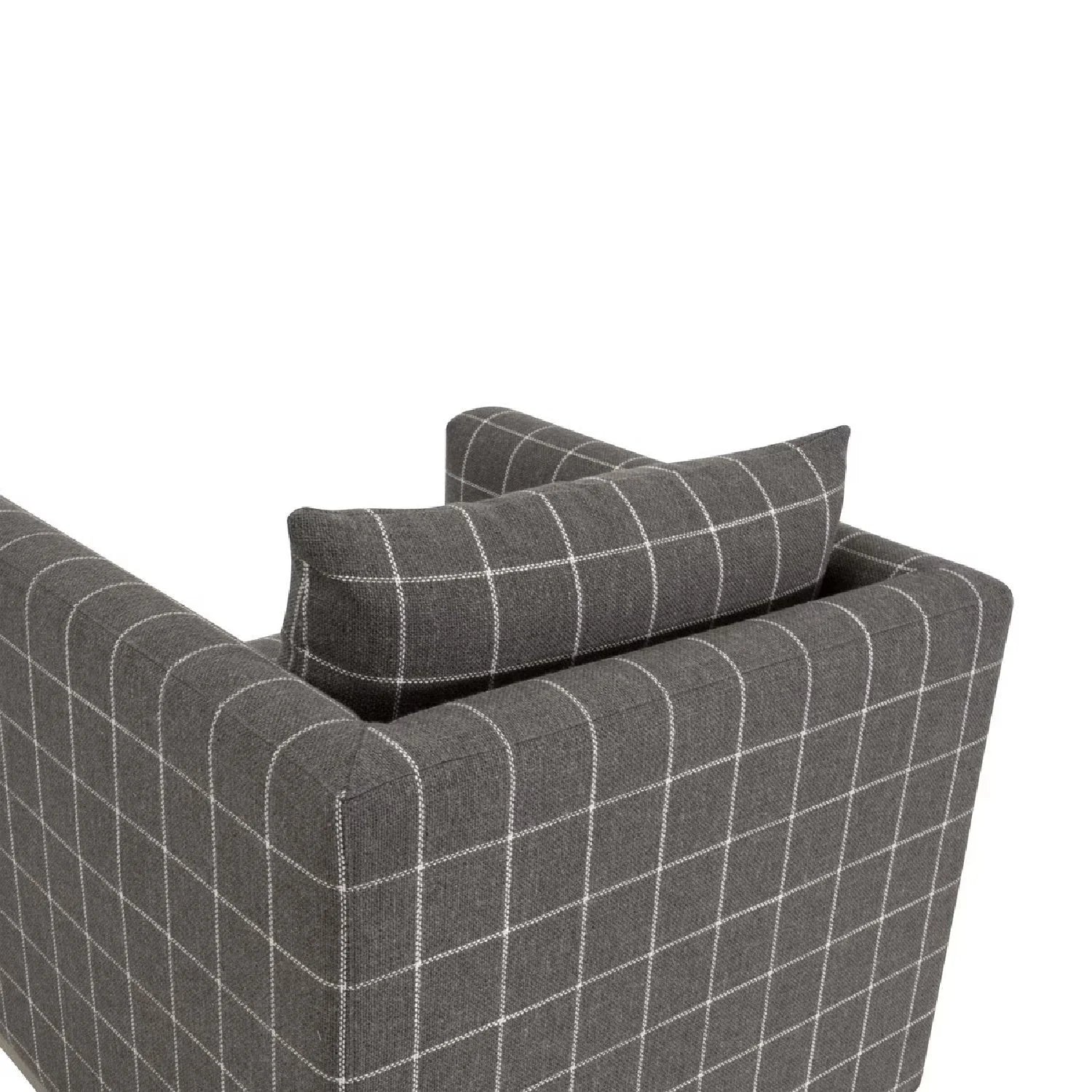 Luxury Oak Framed Swivel Club Chair European Style for Villa