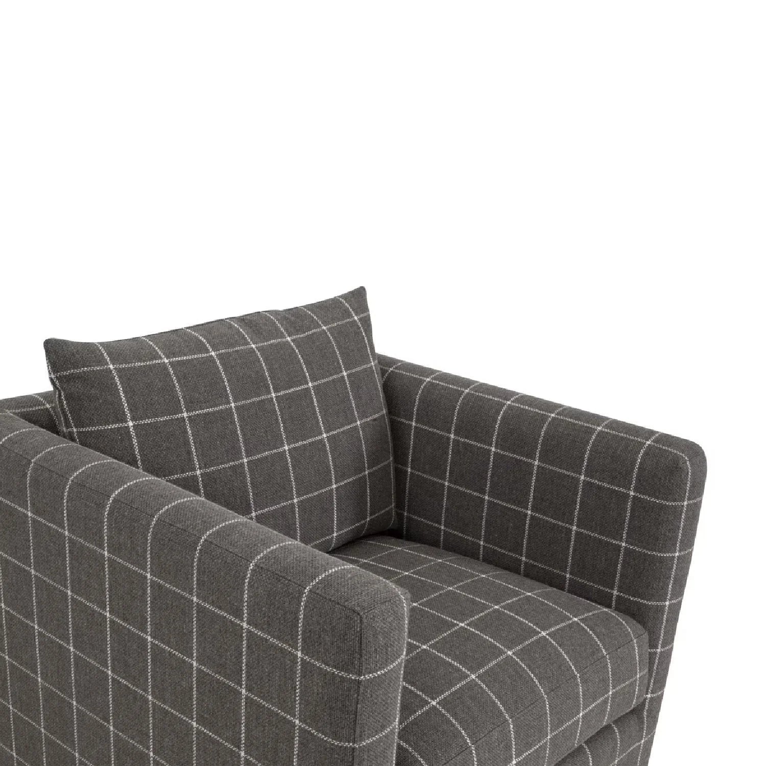 Luxury Oak Framed Swivel Club Chair European Style for Villa