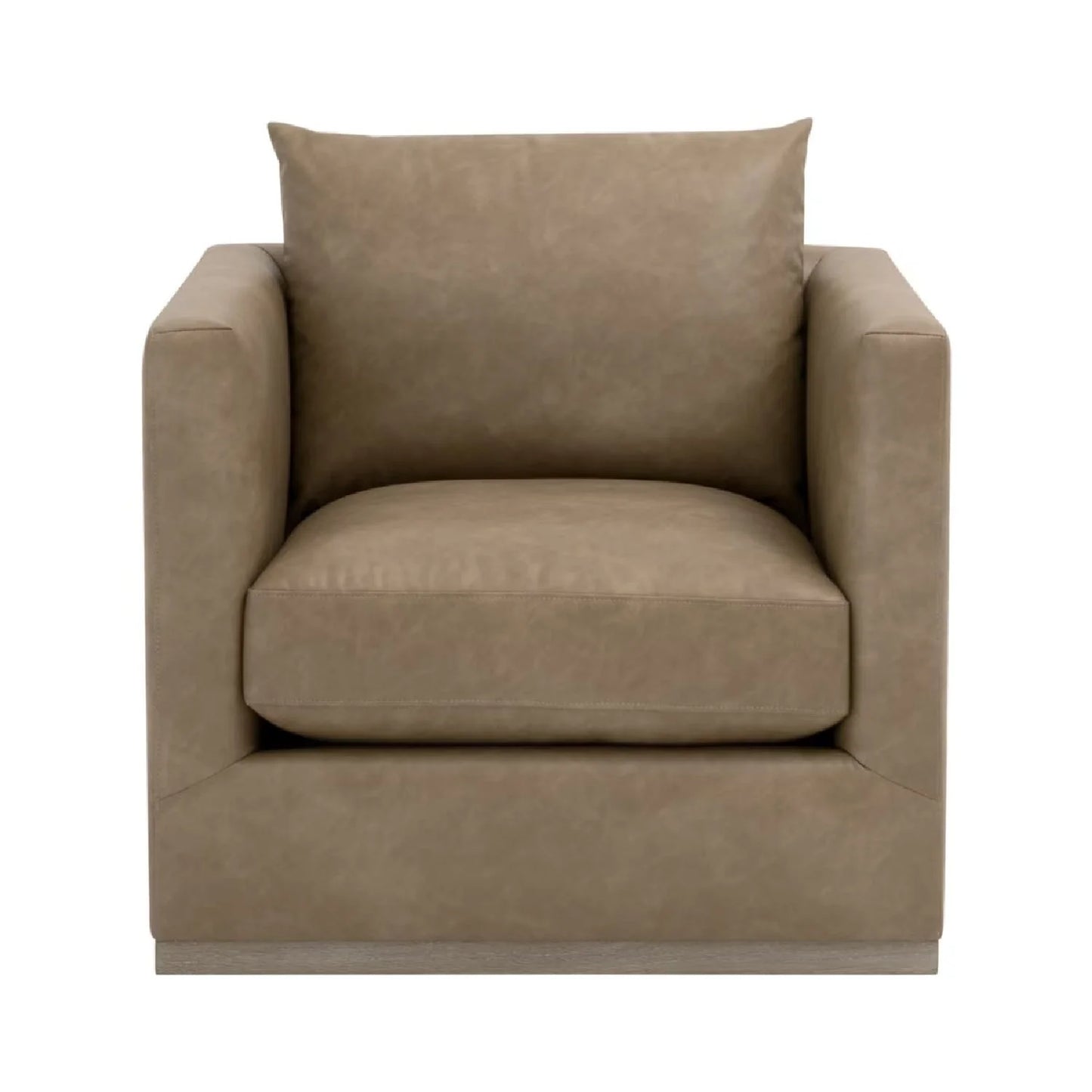 Luxury Oak Framed Swivel Club Chair European Style for Villa