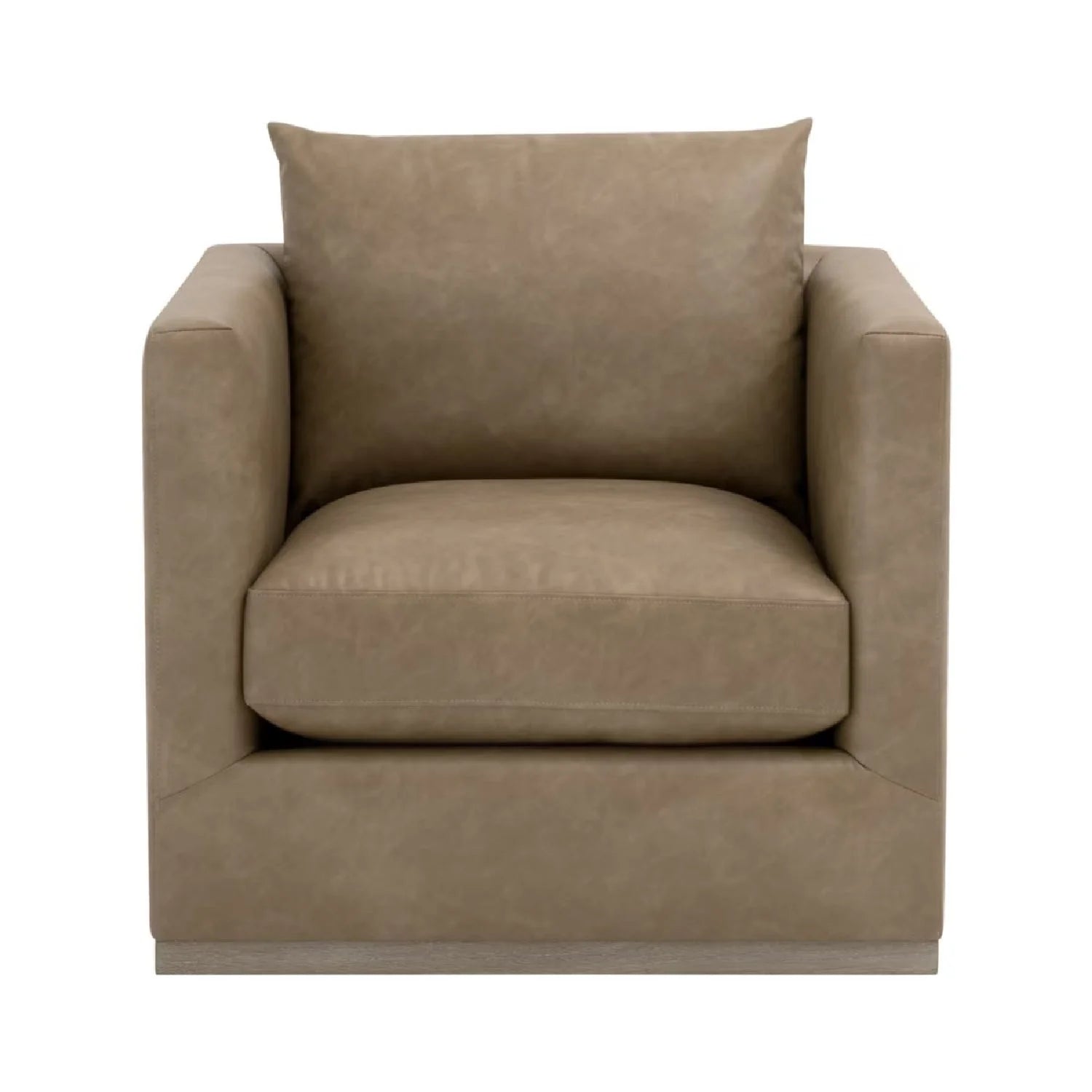 Luxury Oak Framed Swivel Club Chair European Style for Villa