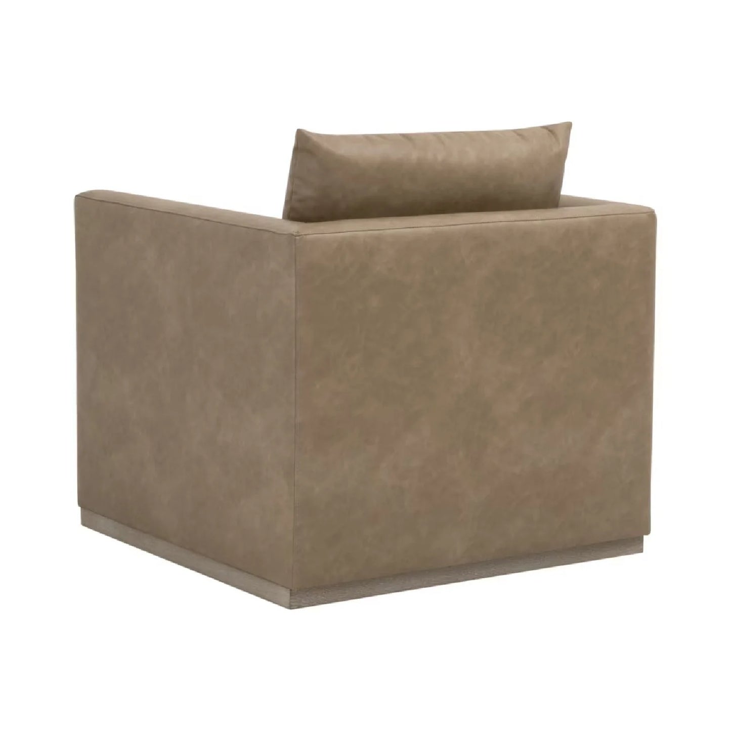 Luxury Oak Framed Swivel Club Chair European Style for Villa