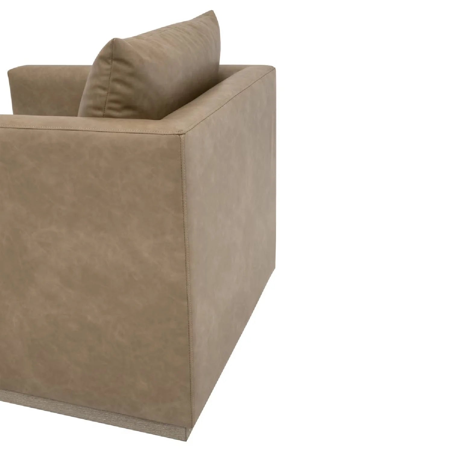 Luxury Oak Framed Swivel Club Chair European Style for Villa