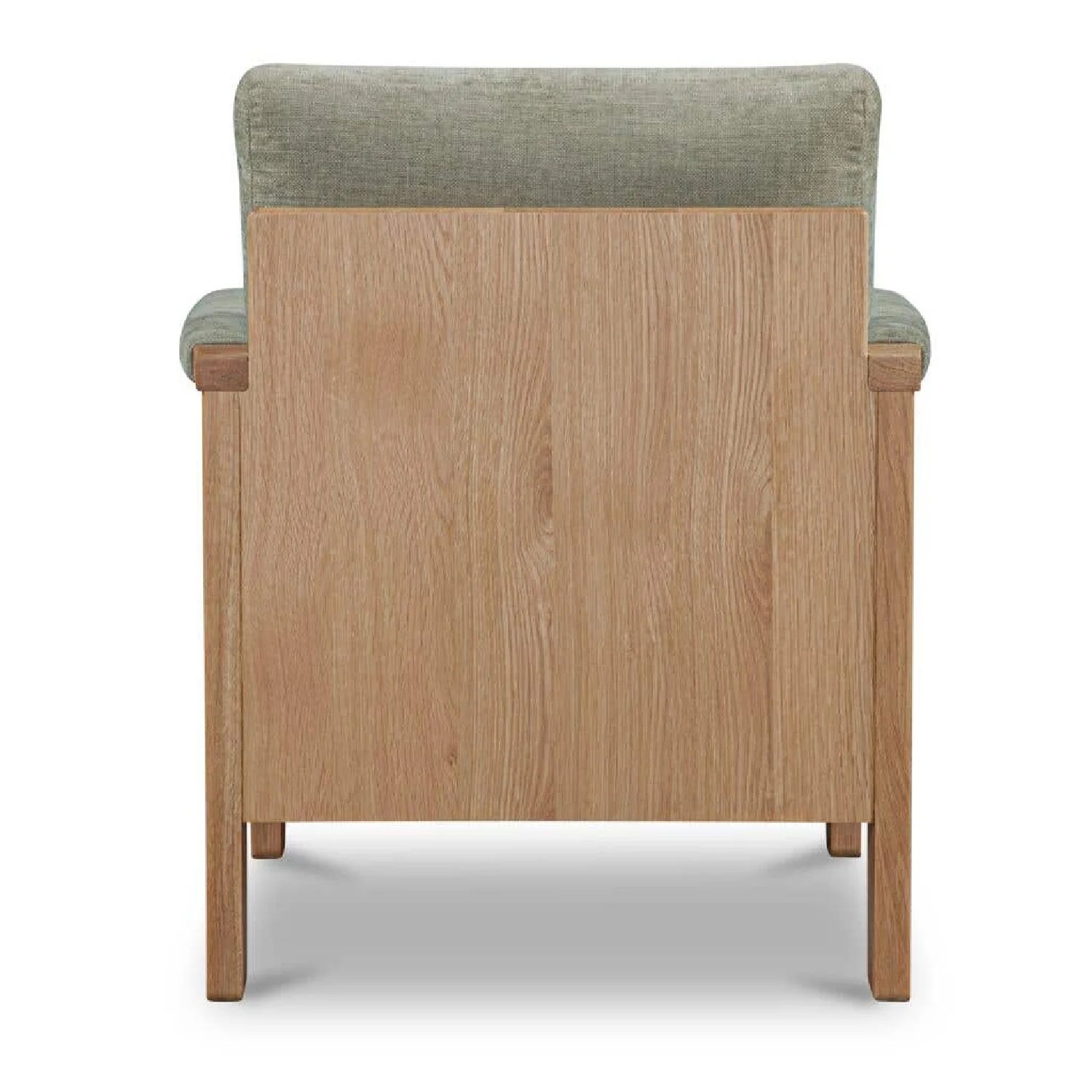 Luxury Oak Framed Upholstered Accent Chair European Style for Villa
