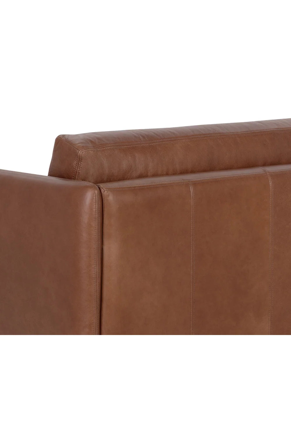 Luxury Oak Leather Sofa Modern Italian Style for Villa