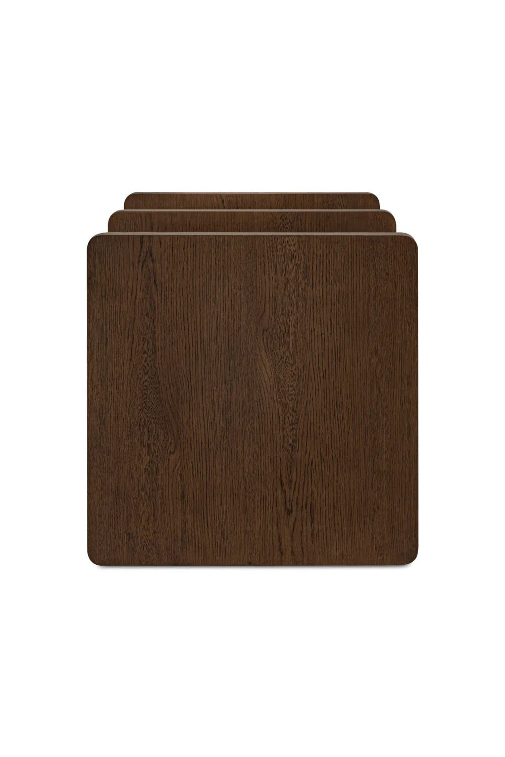 Luxury Oak Open Storage Coffee Table Modern Italian Style for Villa