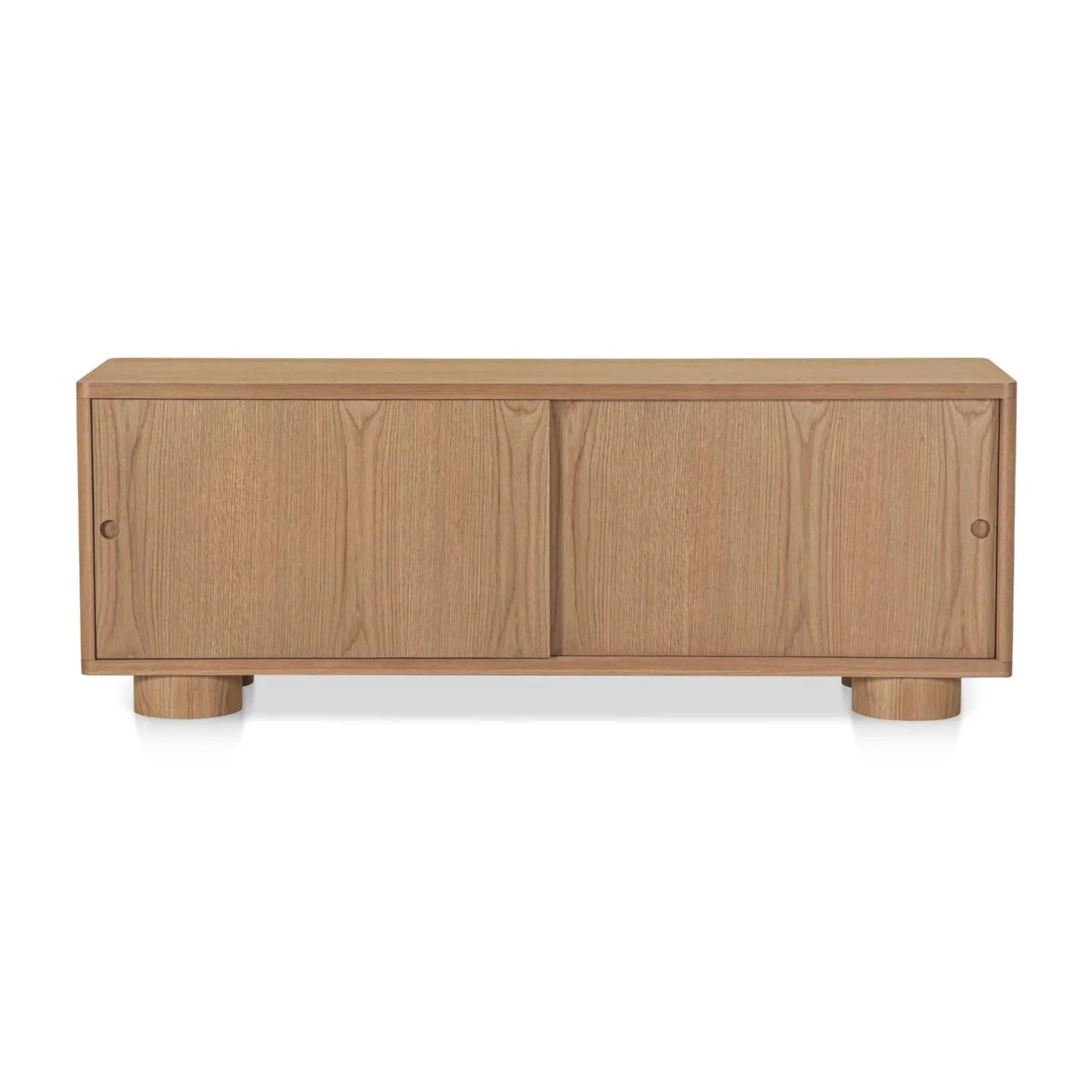 Luxury Oak Sliding Door TV Stand Modern Italian Style for Villa