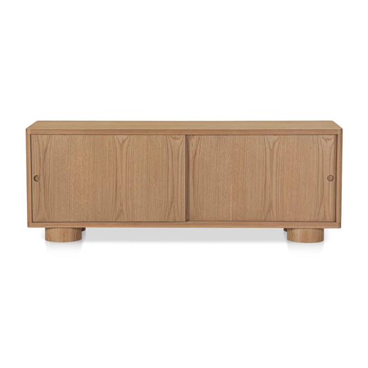 Luxury Oak Sliding Door TV Stand Modern Italian Style for Villa
