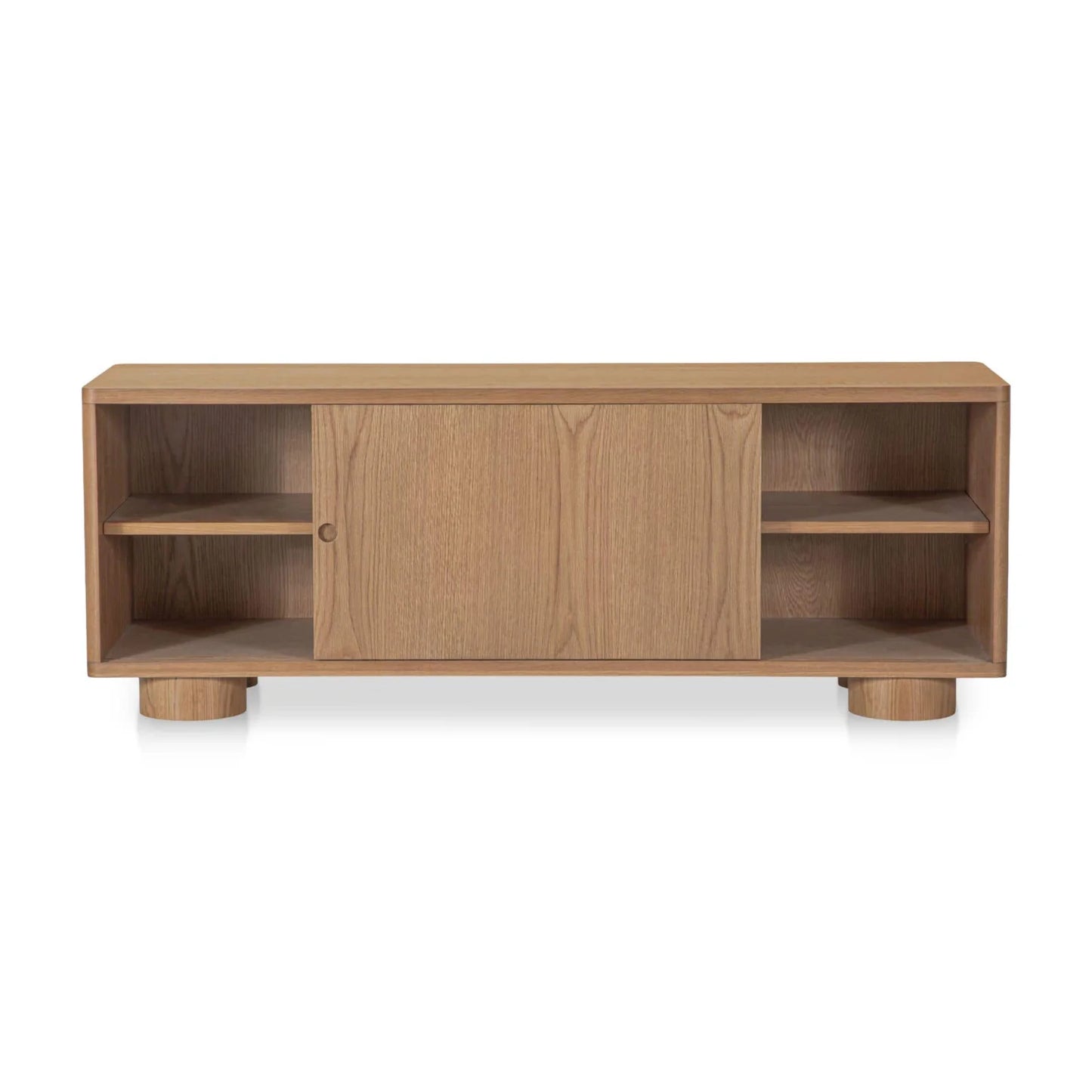 Luxury Oak Sliding Door TV Stand Modern Italian Style for Villa