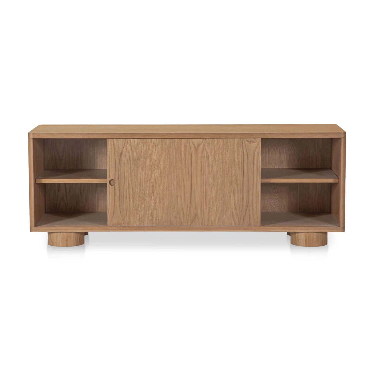 Luxury Oak Sliding Door TV Stand Modern Italian Style for Villa